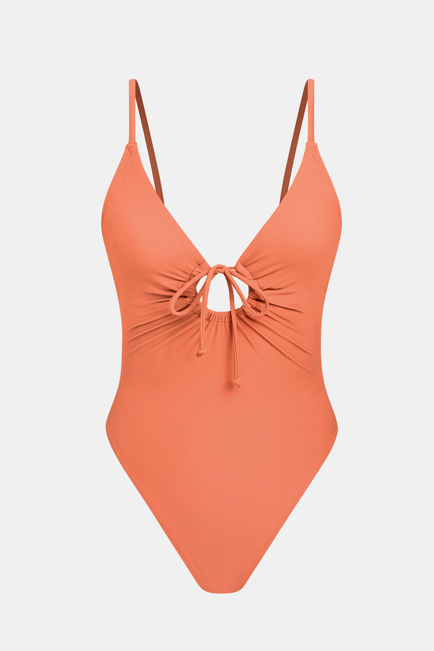 When in Texas Orange One-Piece Swimsuit