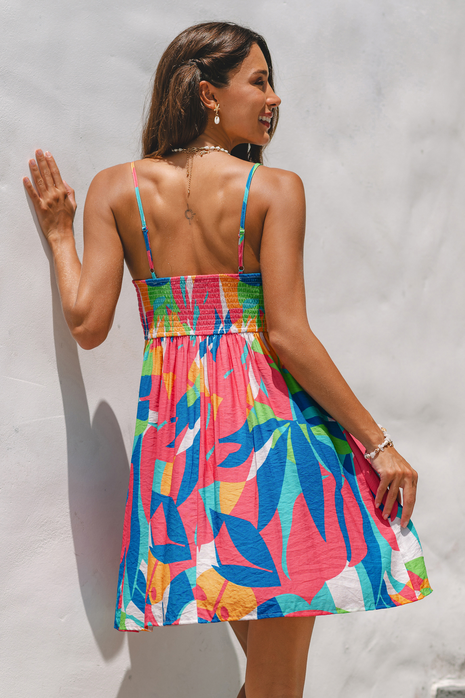 Good Energy Only Abstract Mini Dress