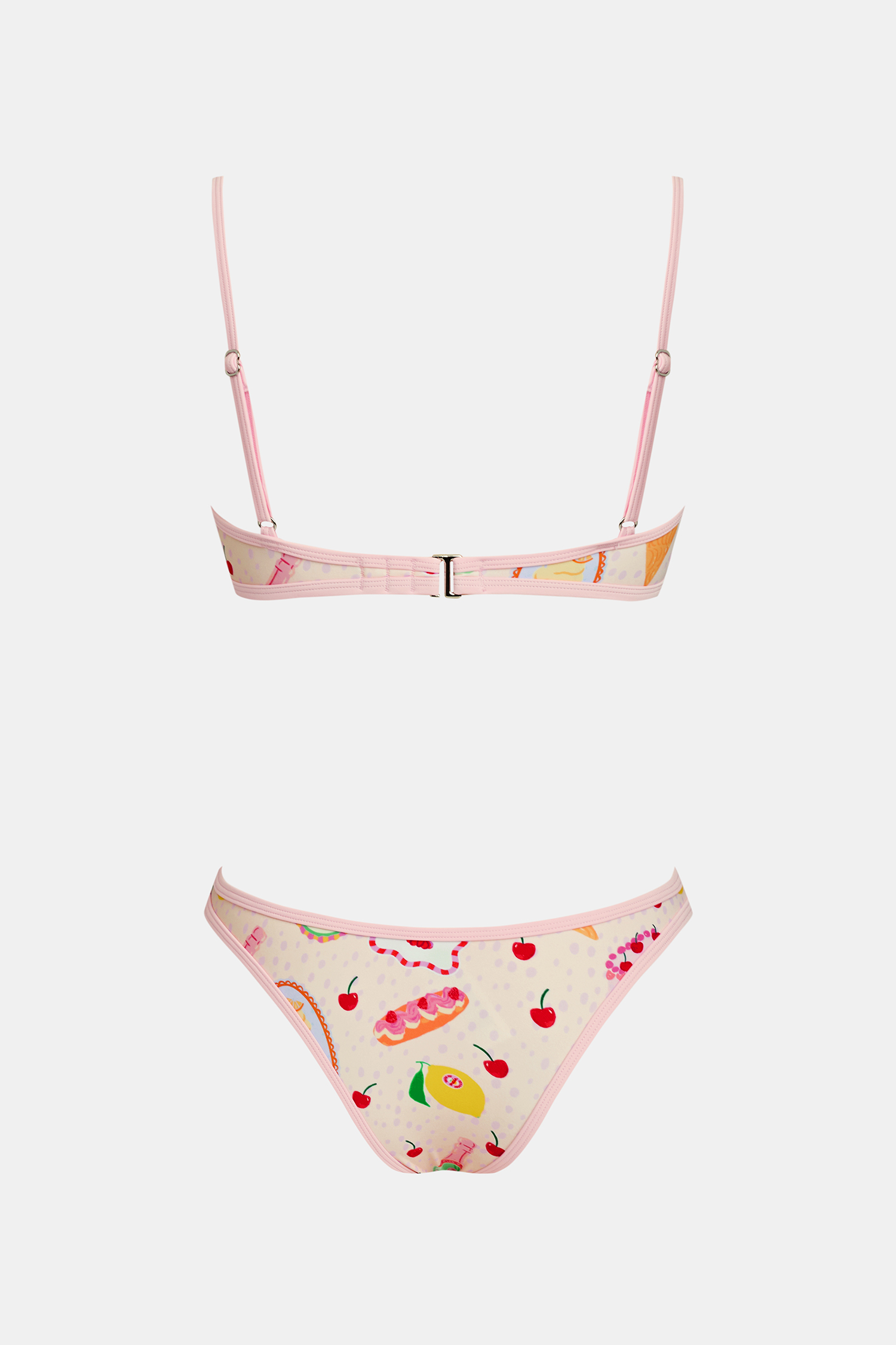 Bikini fruité ultra échancré