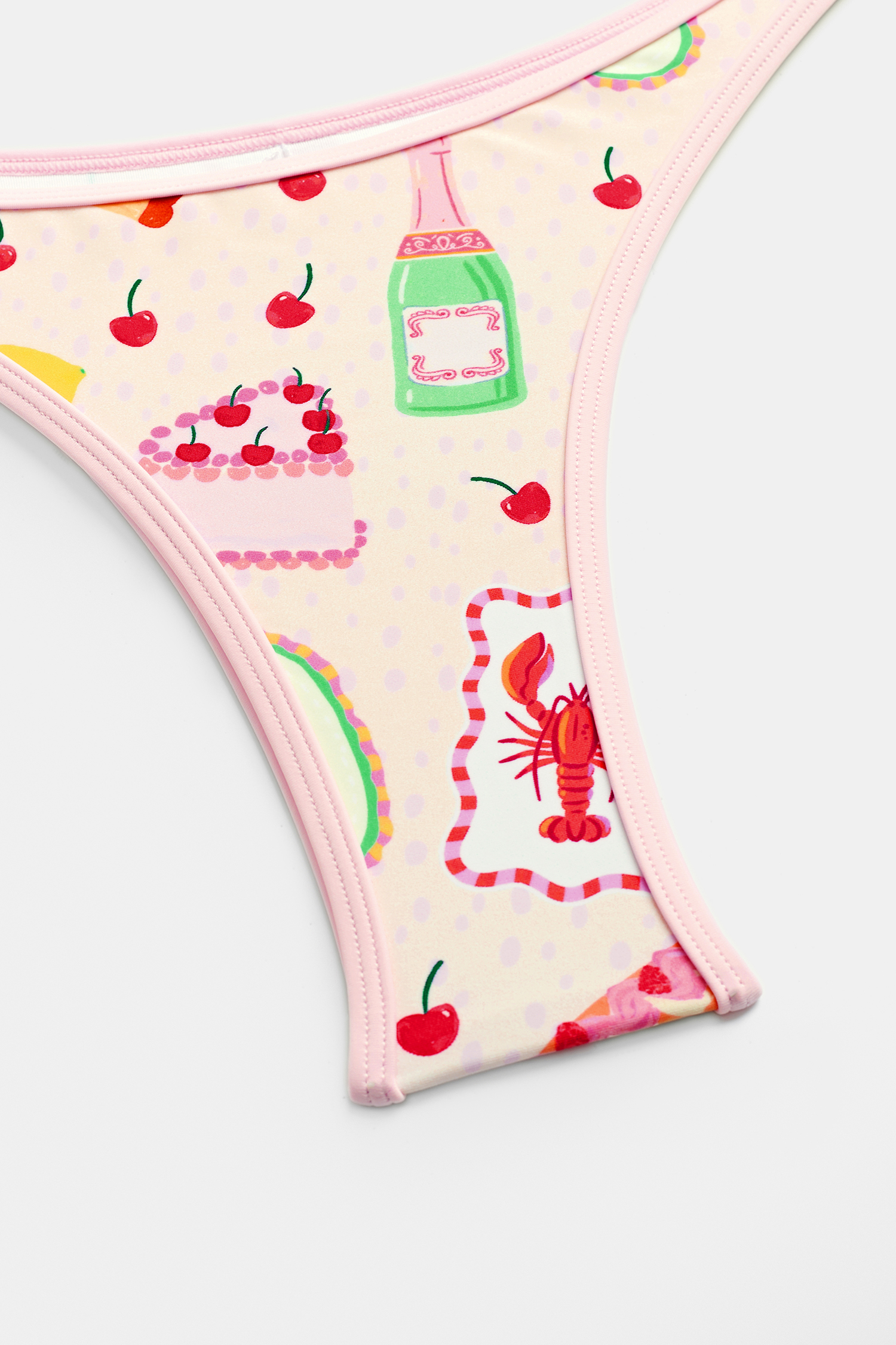 Bikini fruité ultra échancré