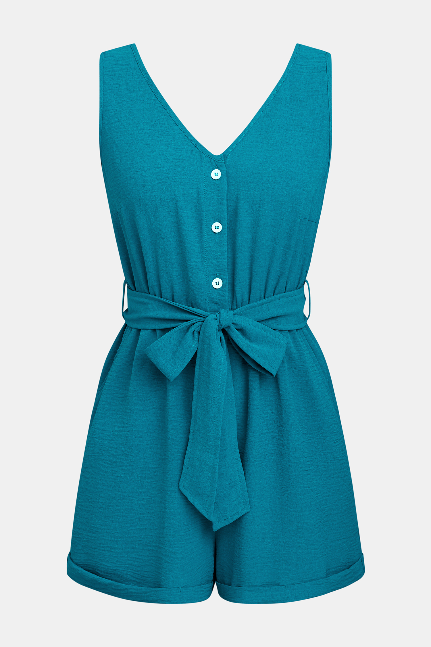 In Real Time Blue Romper