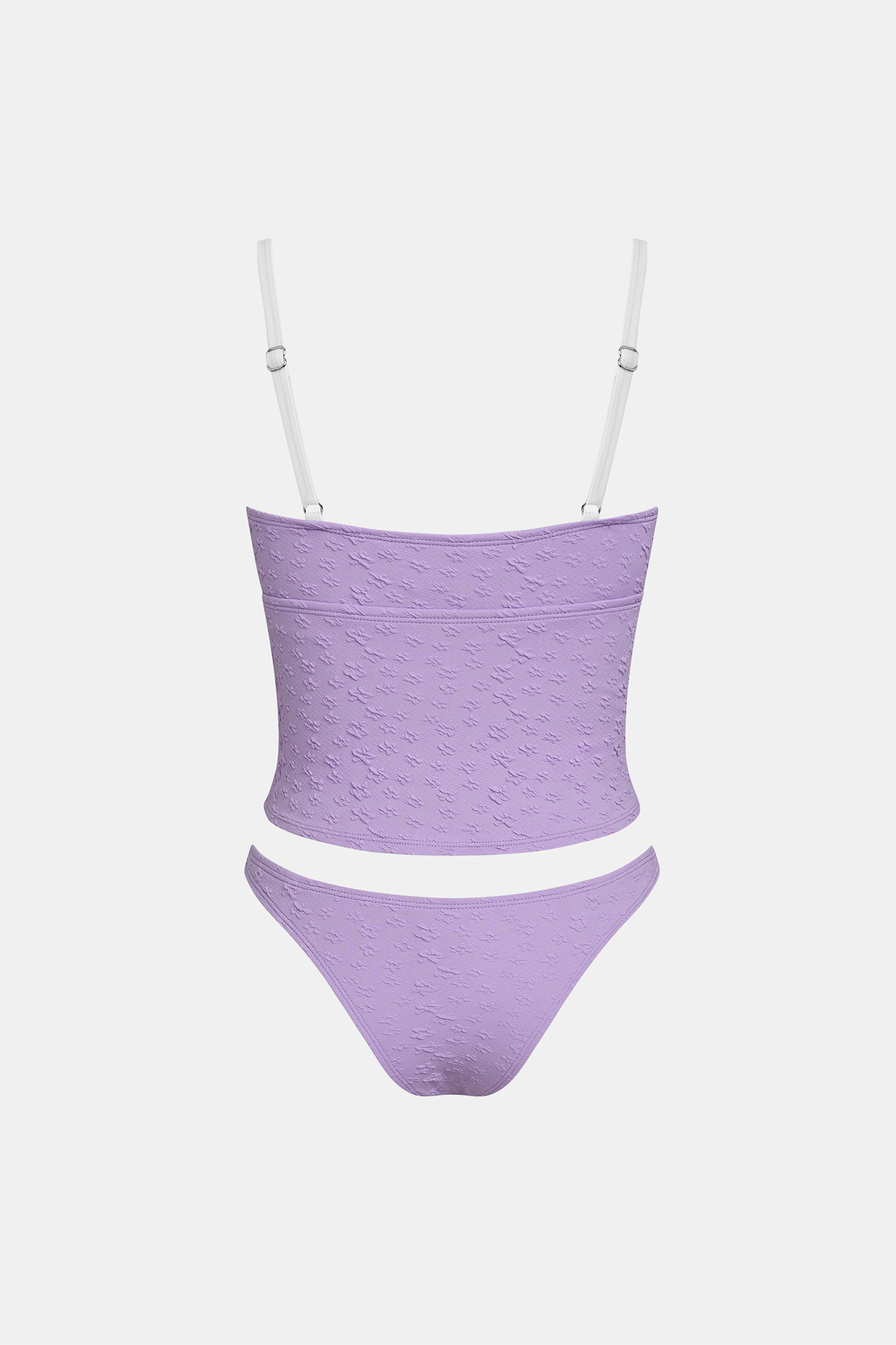 Tankini violet col cœur