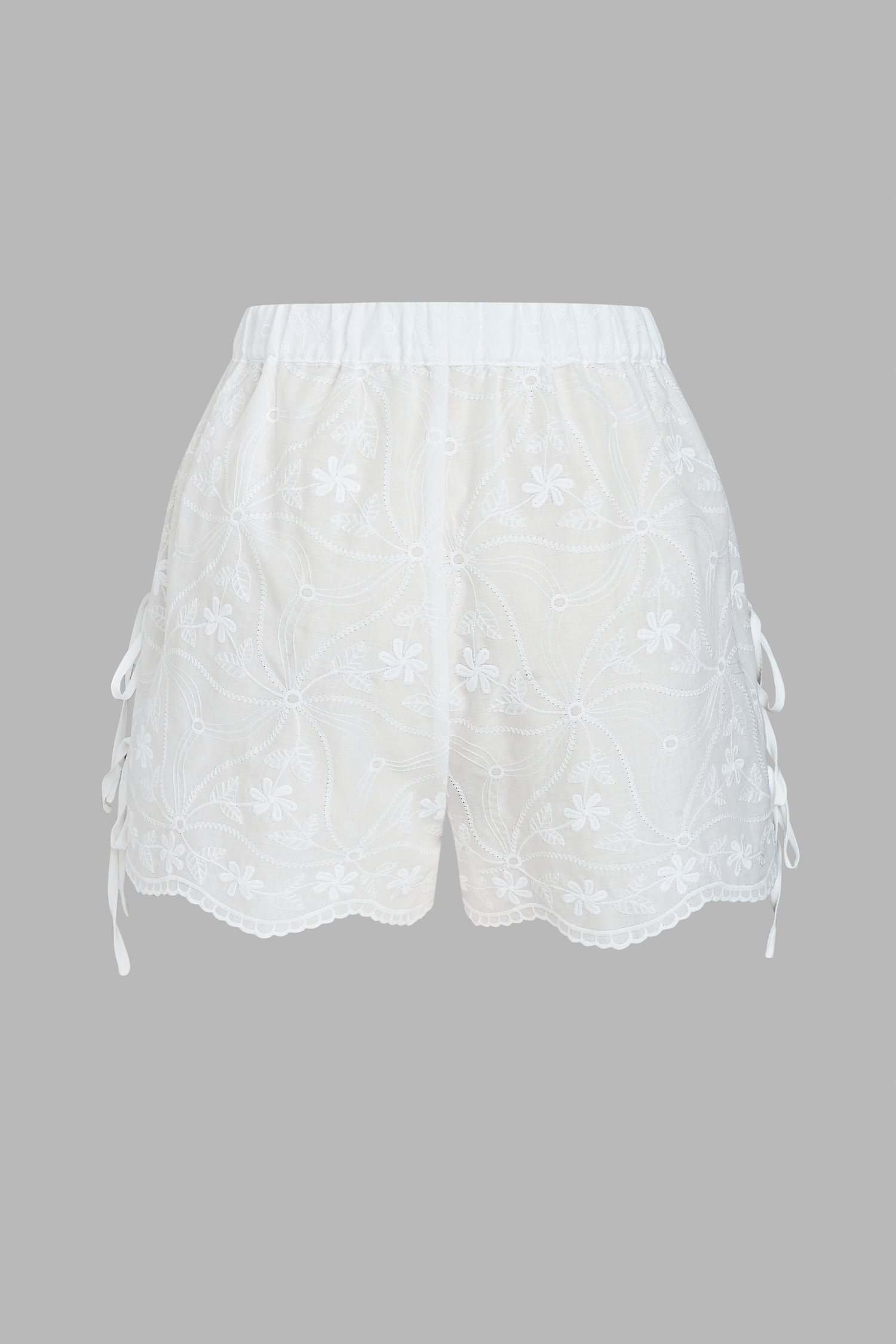 Jump In White Cover-Up Shorts