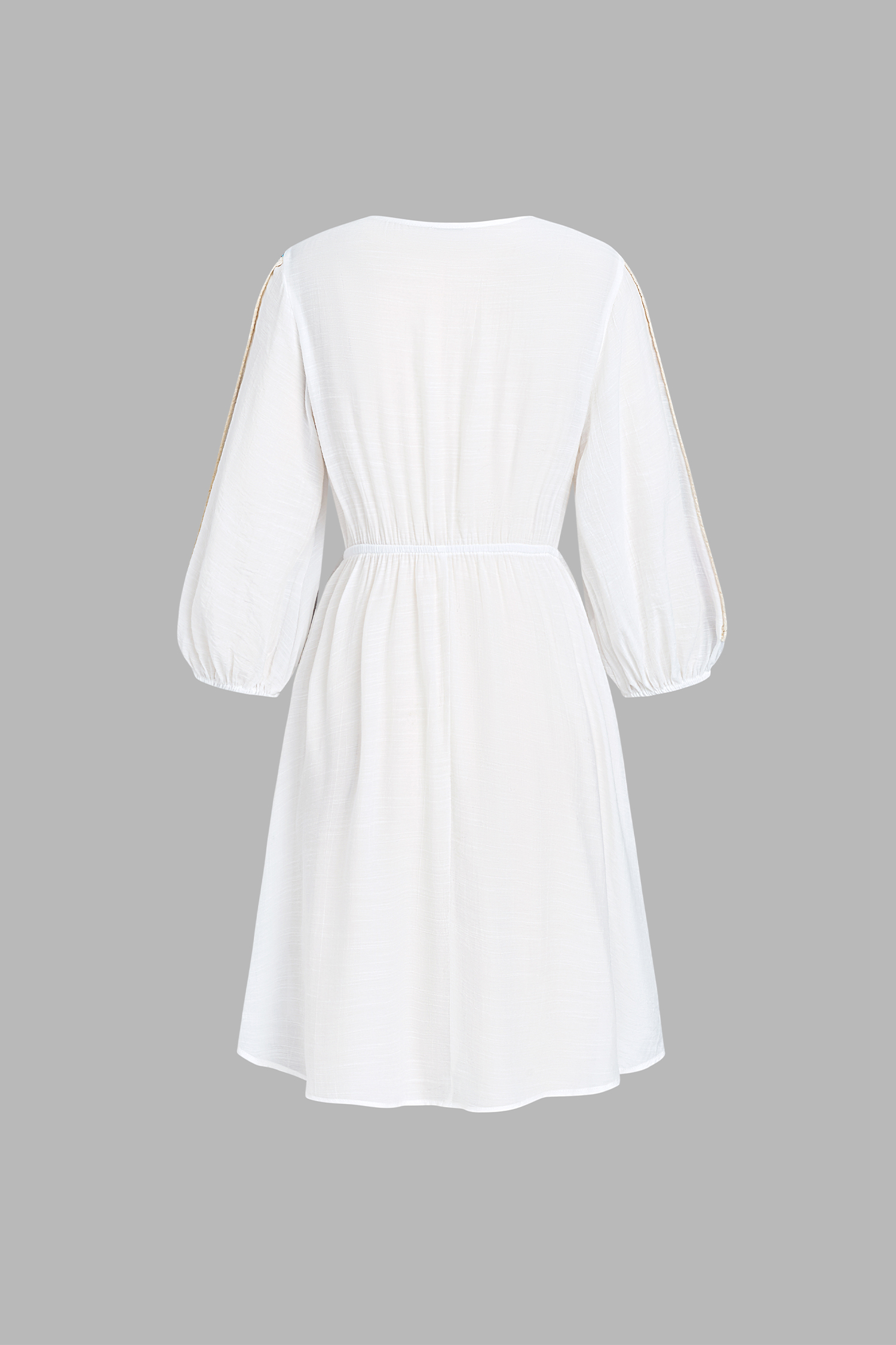 x Camille Robe de plage col plongeant transparente