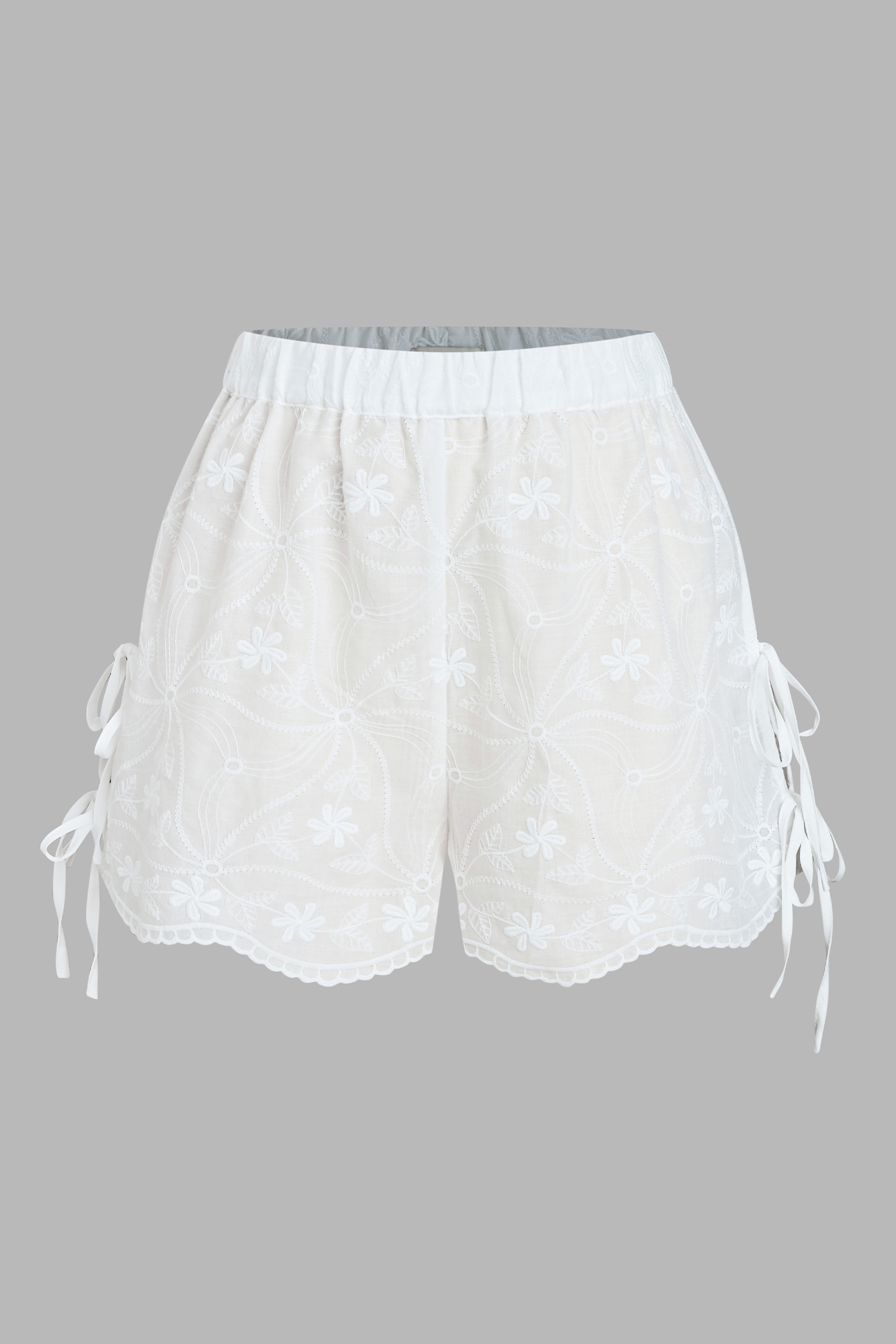 Jump In White Cover-Up Shorts
