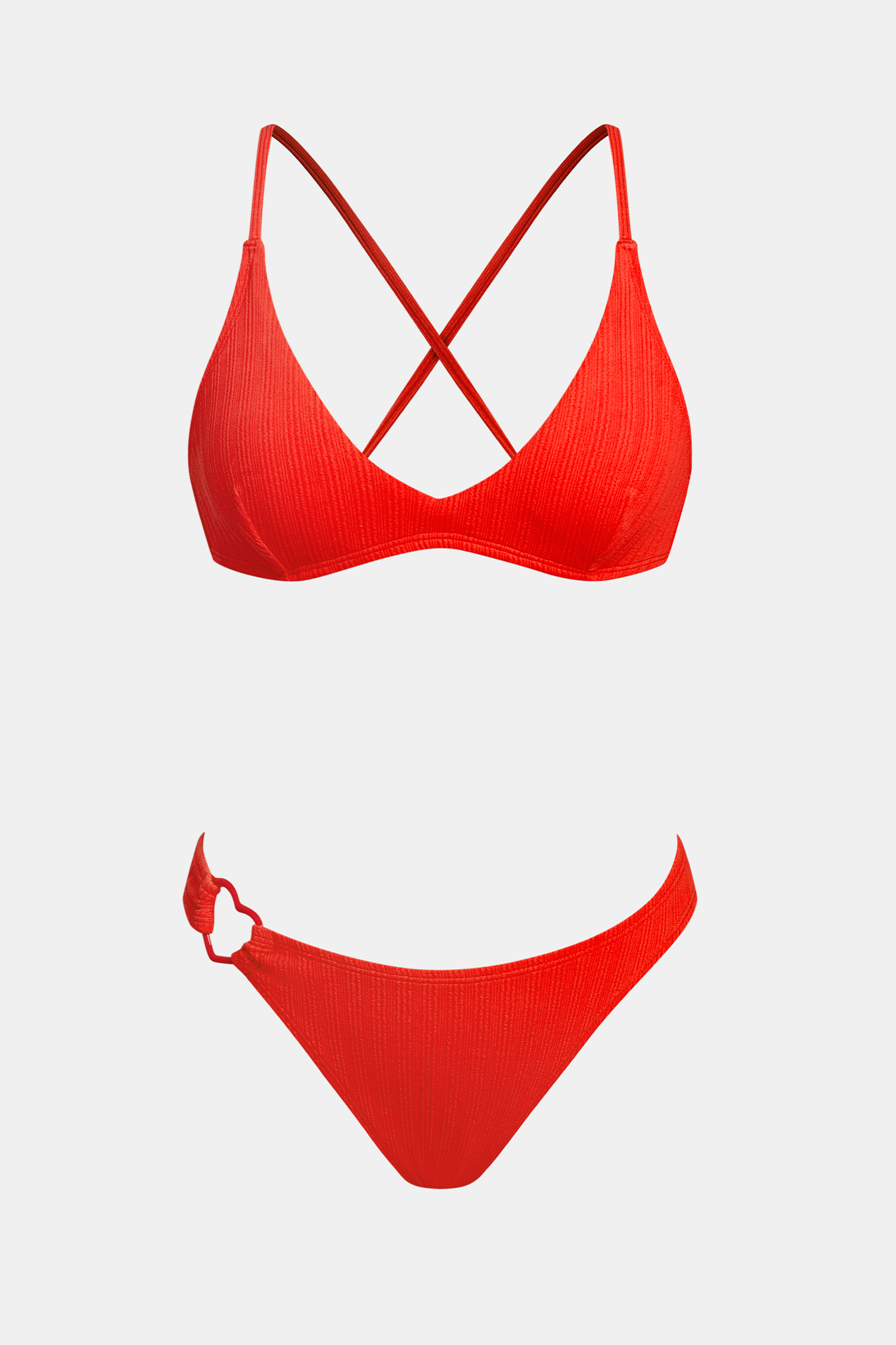 Call It a Sign Red Bikini Set