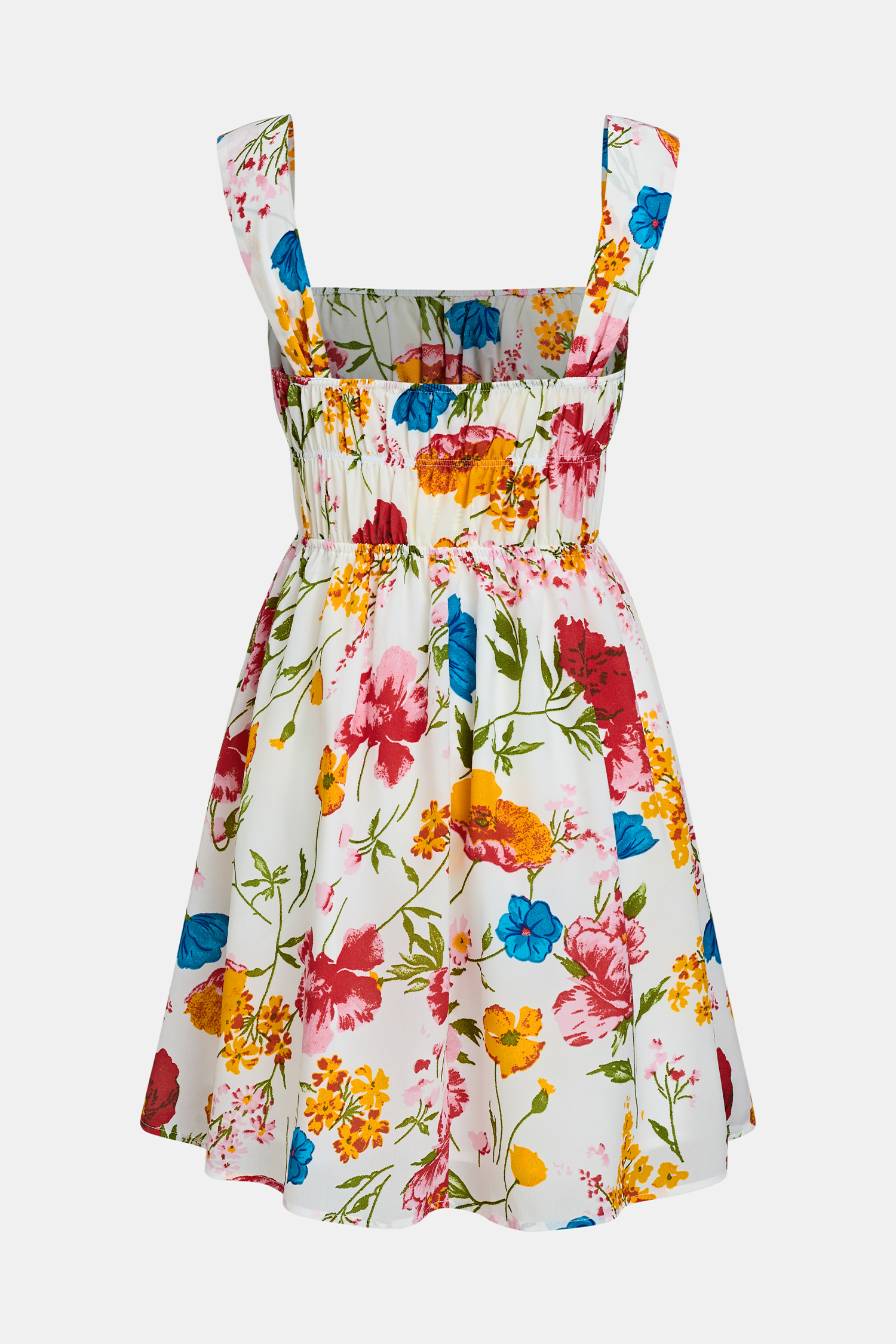 Country Blossoms Floral Mini Dress