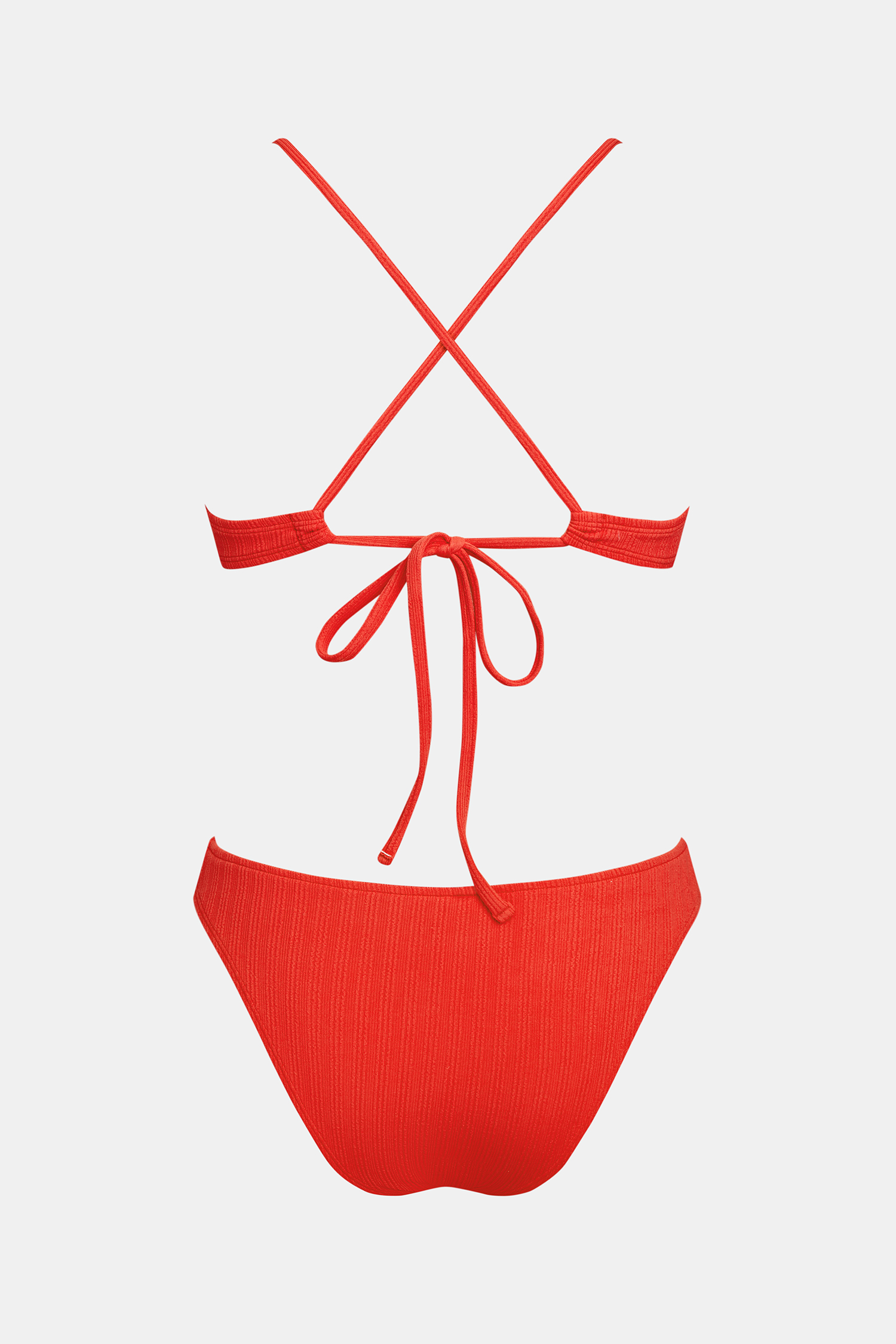 Call It a Sign Red Bikini Set