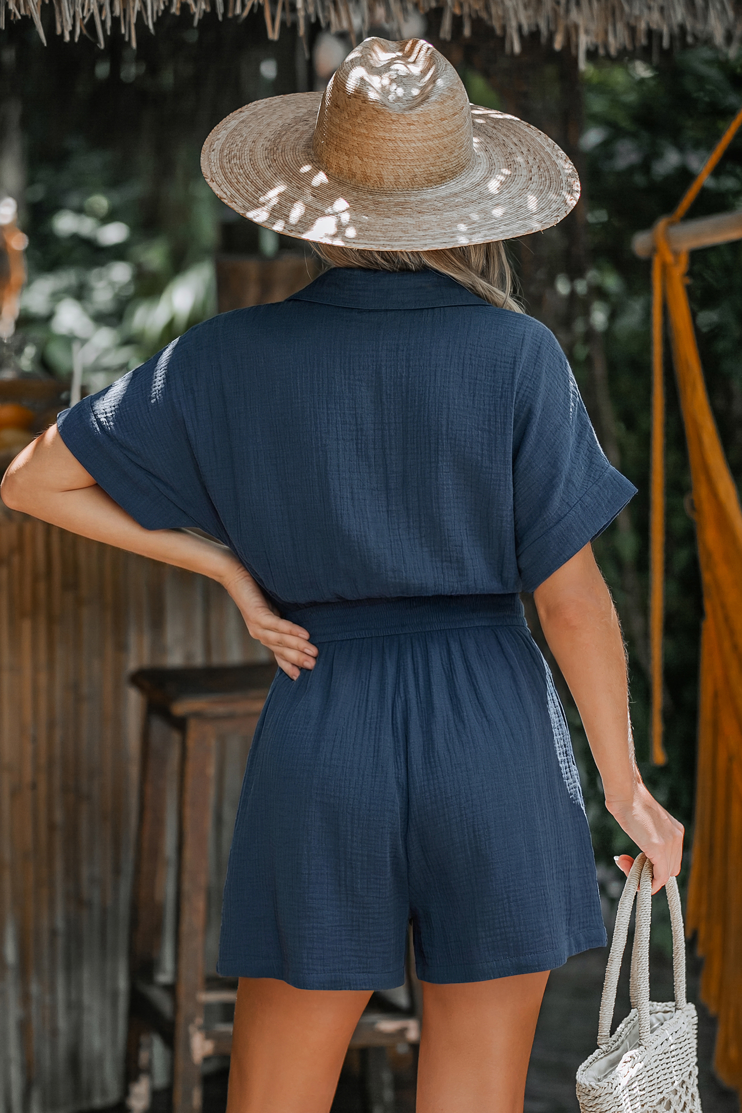 Work Day Blue Romper