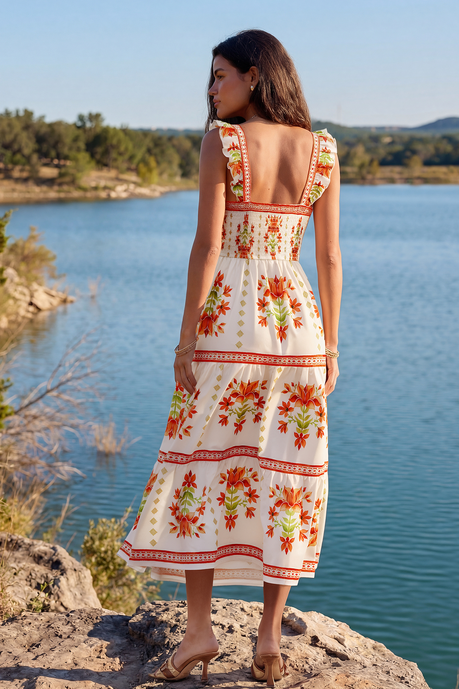 Cruising All Day Floral Maxi Dress