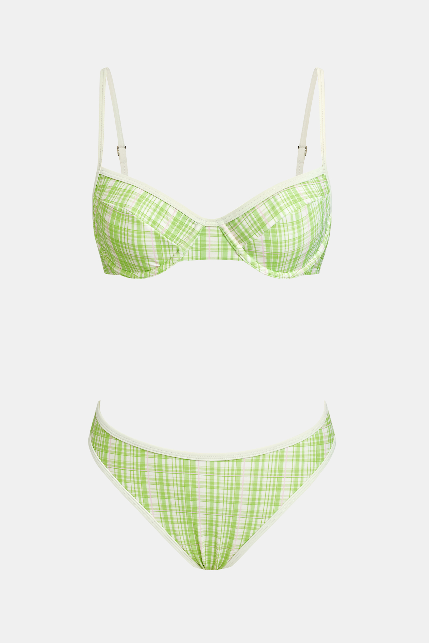 Sunset Cruise Plaid Bikini Set