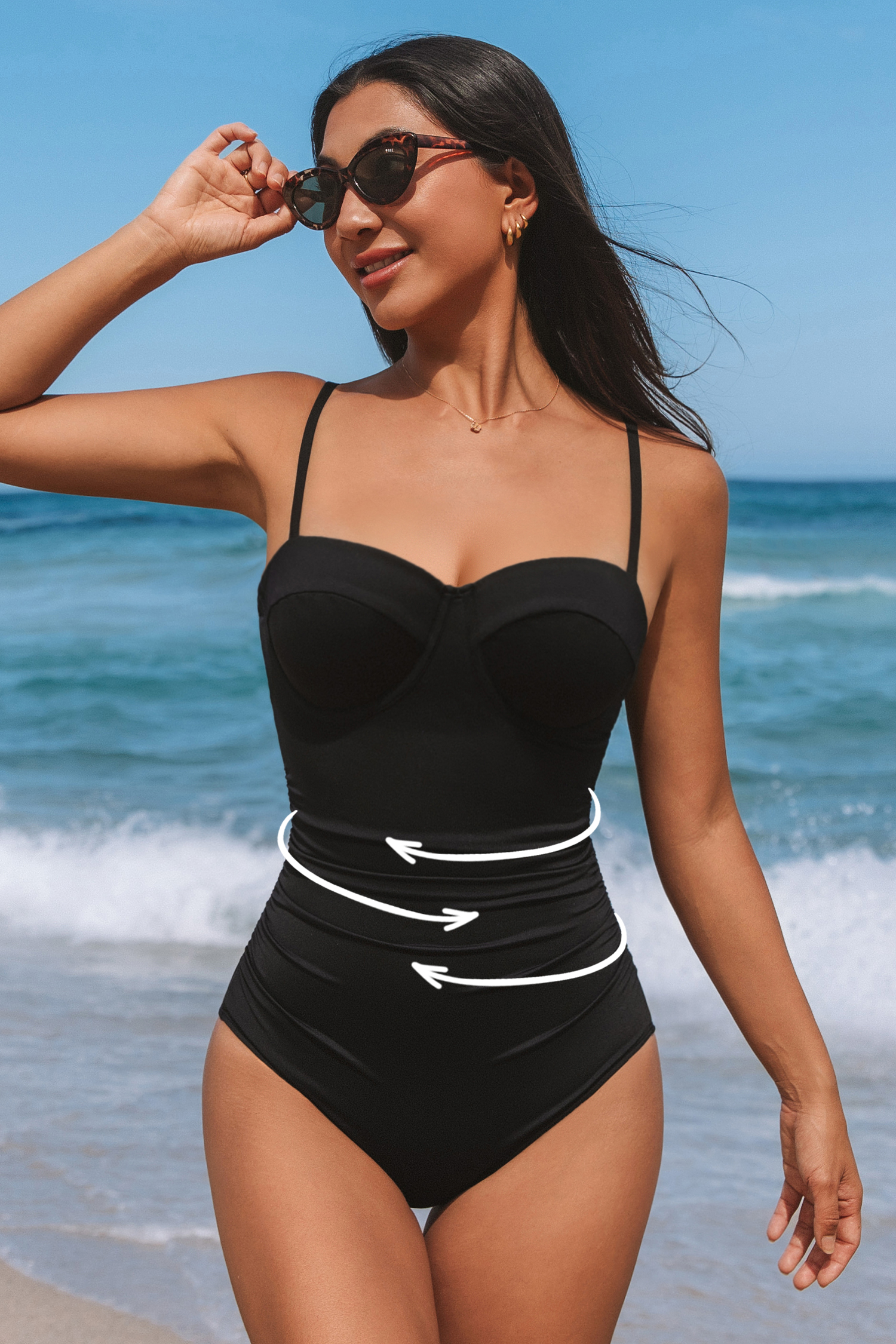 Retro Revival Flex Support One-Piece Swimsuit