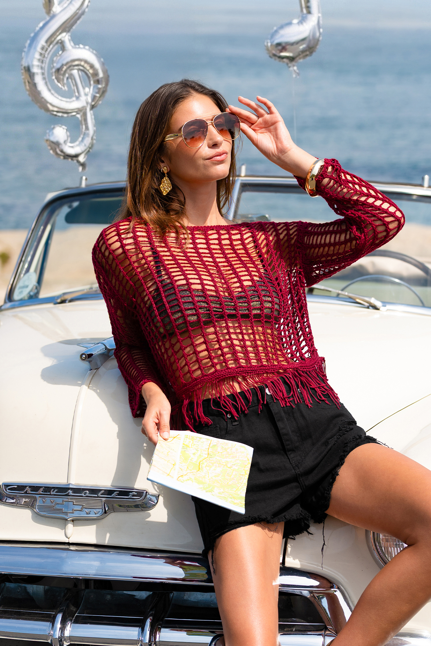 Cherry Soda Red Cover-Up Top