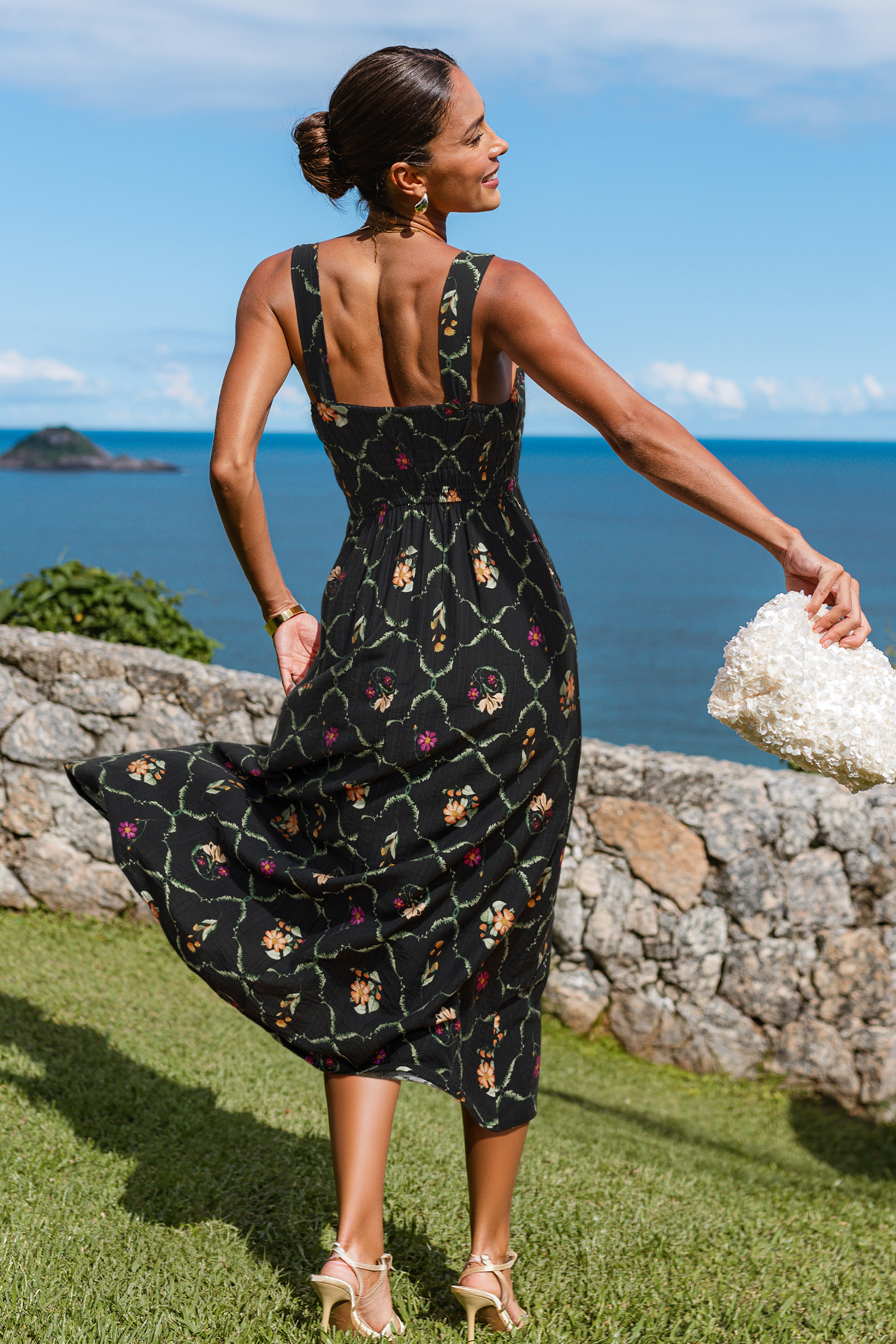 Bold Statement Floral Midi Dress