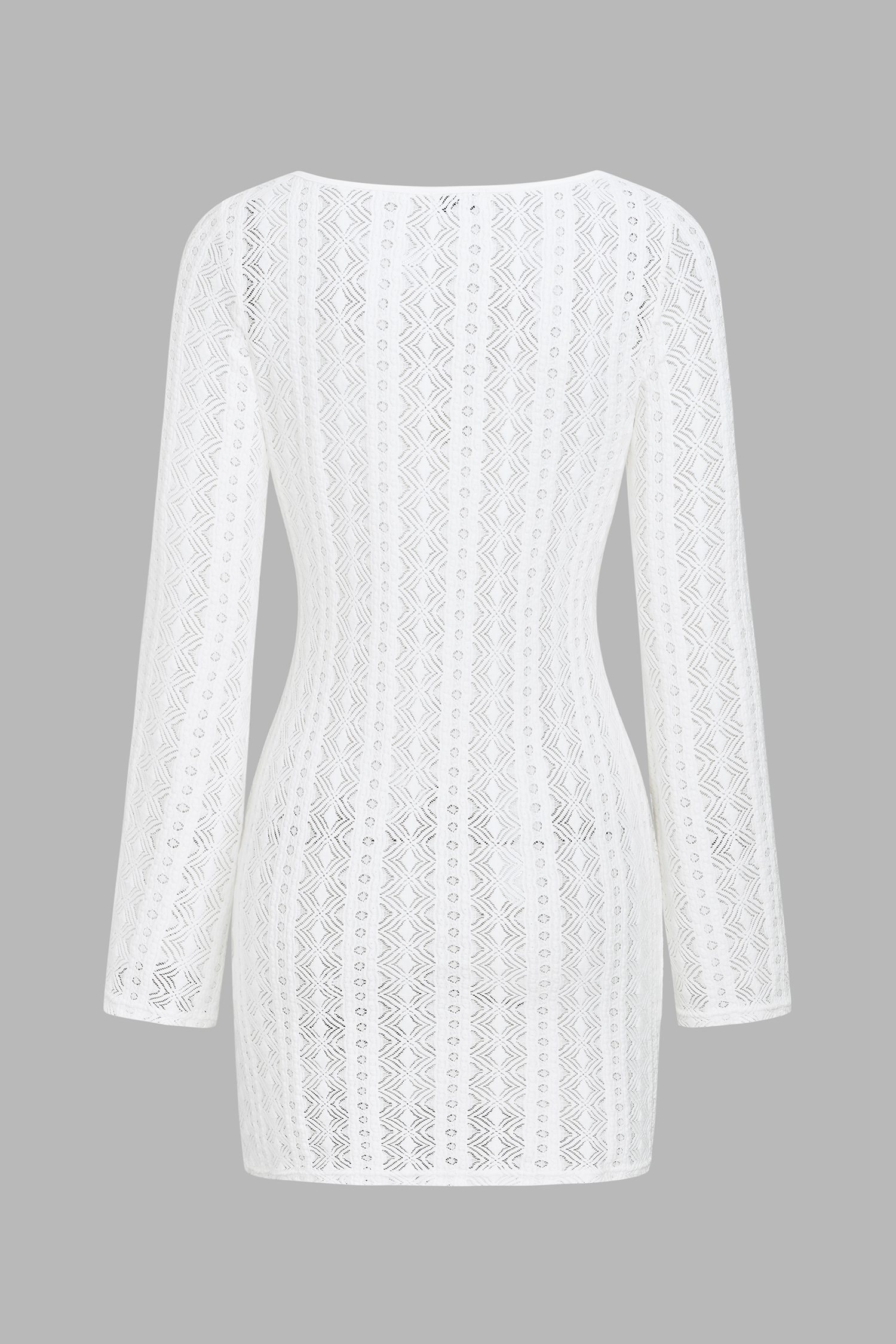 x Camille Robe de plage col cœur manches longues