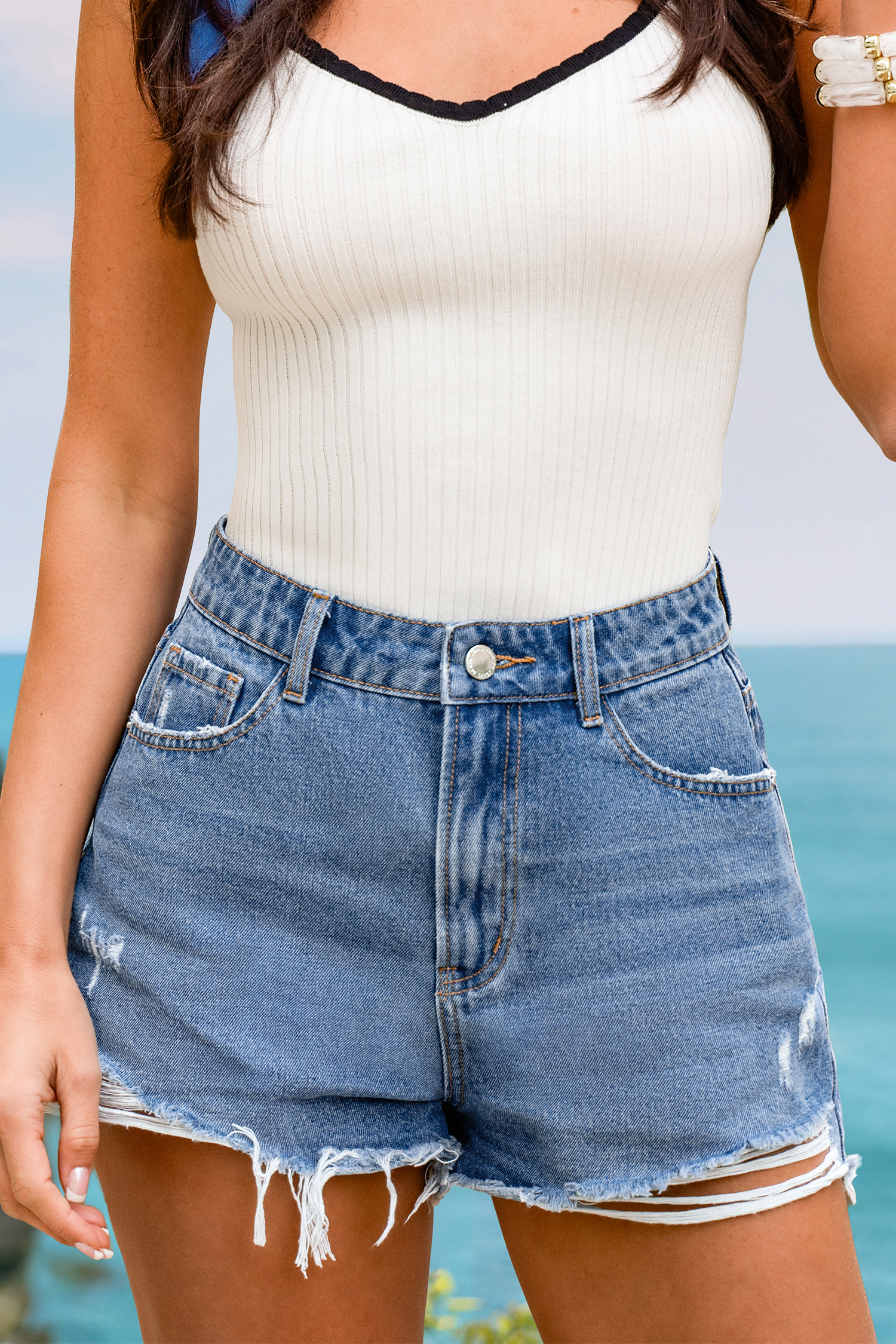 Simply Put Denim Shorts
