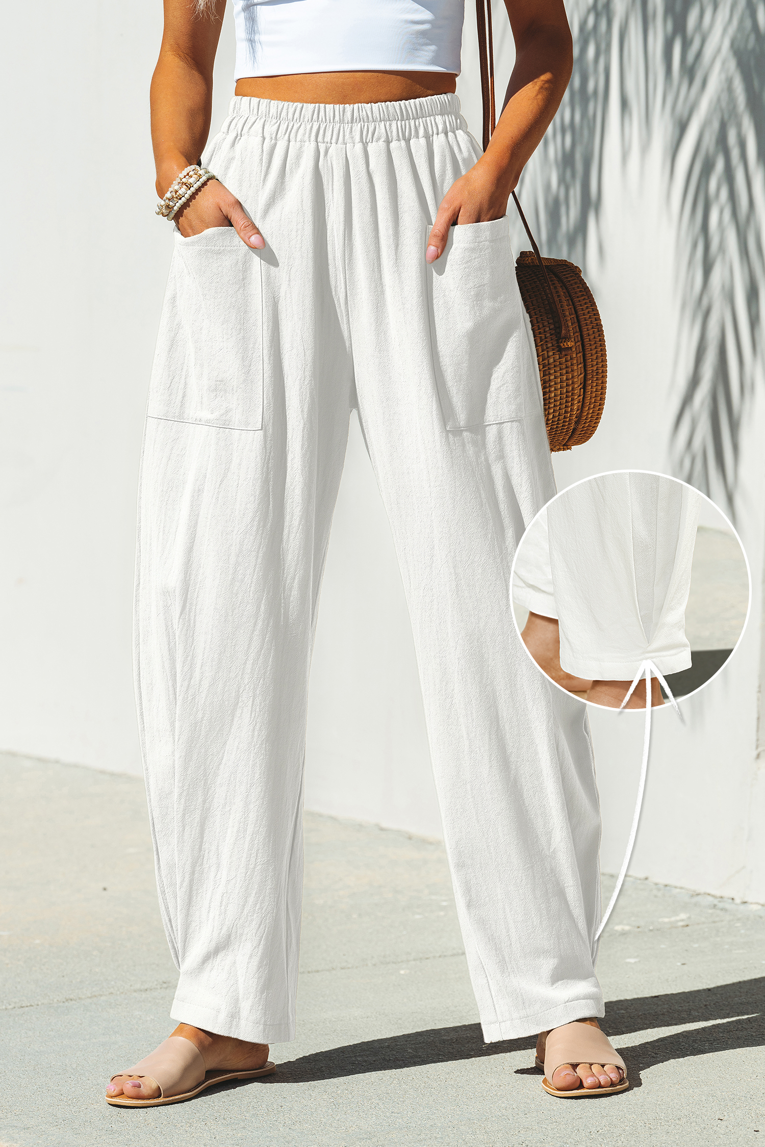 Seaside Escape White Trousers