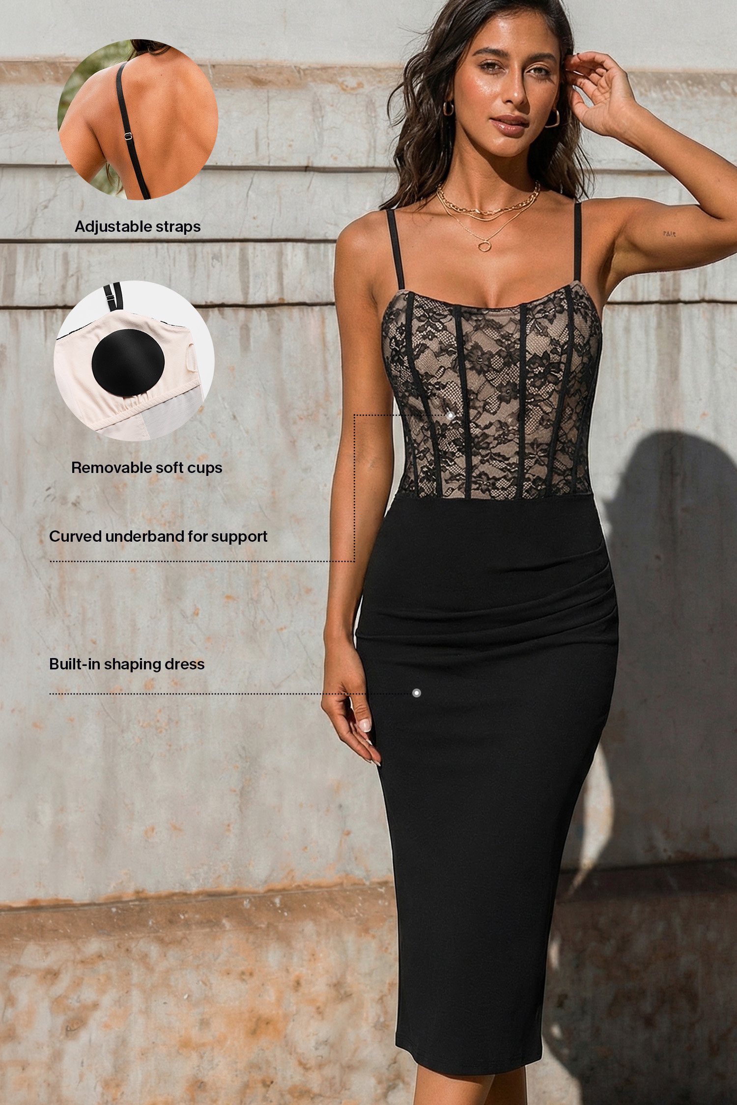 Candlelight Black Maxi Dress