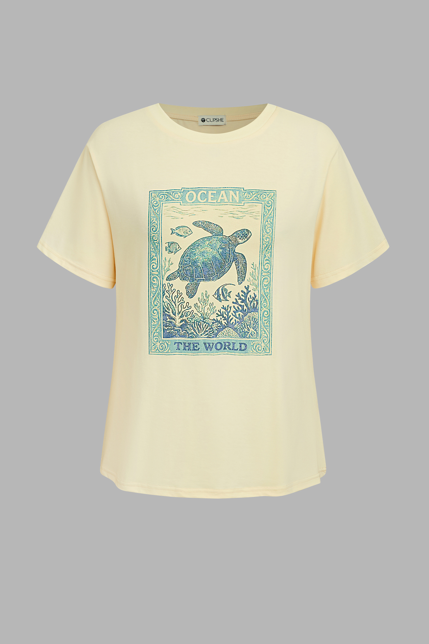 T-shirt à imprimé graphique col rond