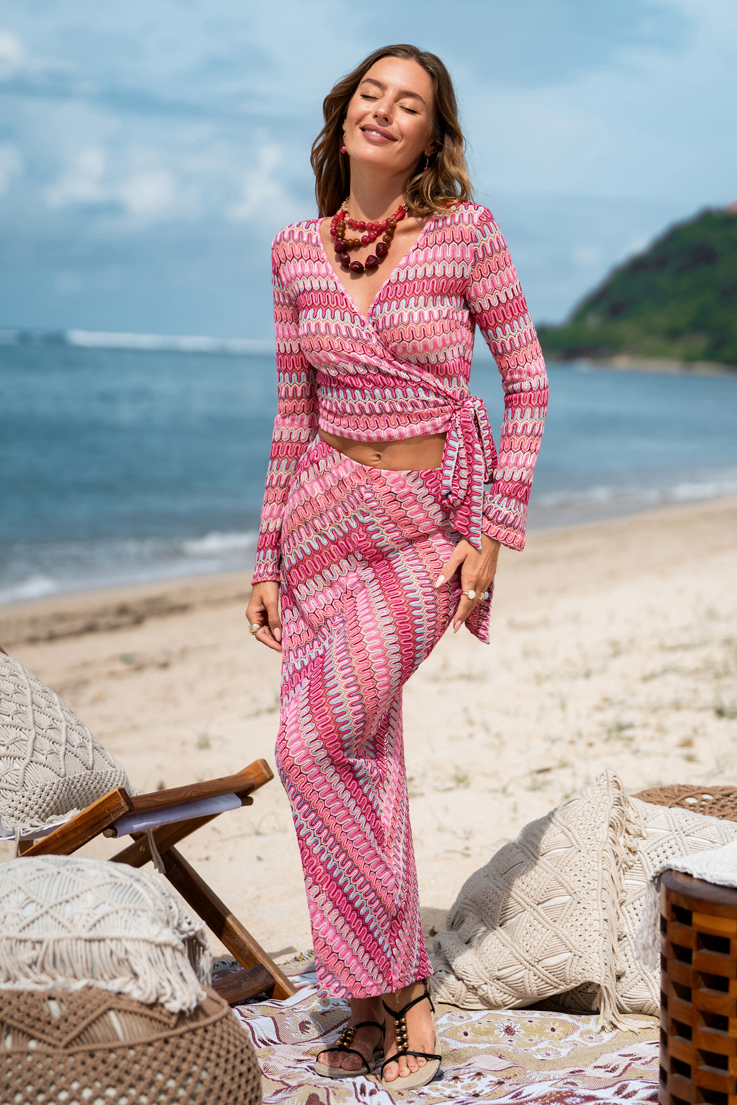 Voel het uit Abstracte Maxi Sarong