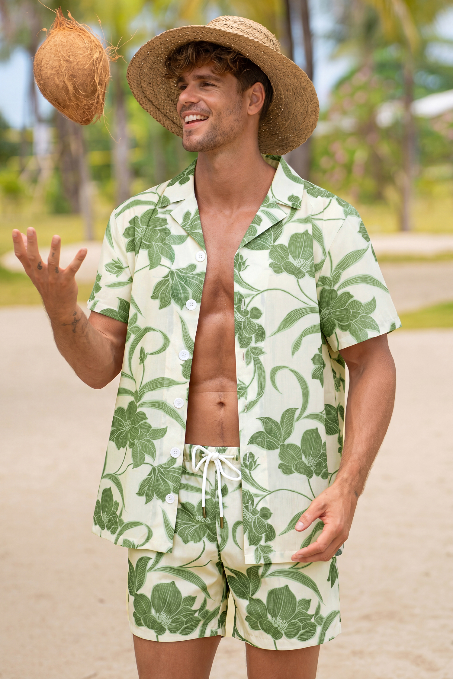 Chemise florale à l’allure légère