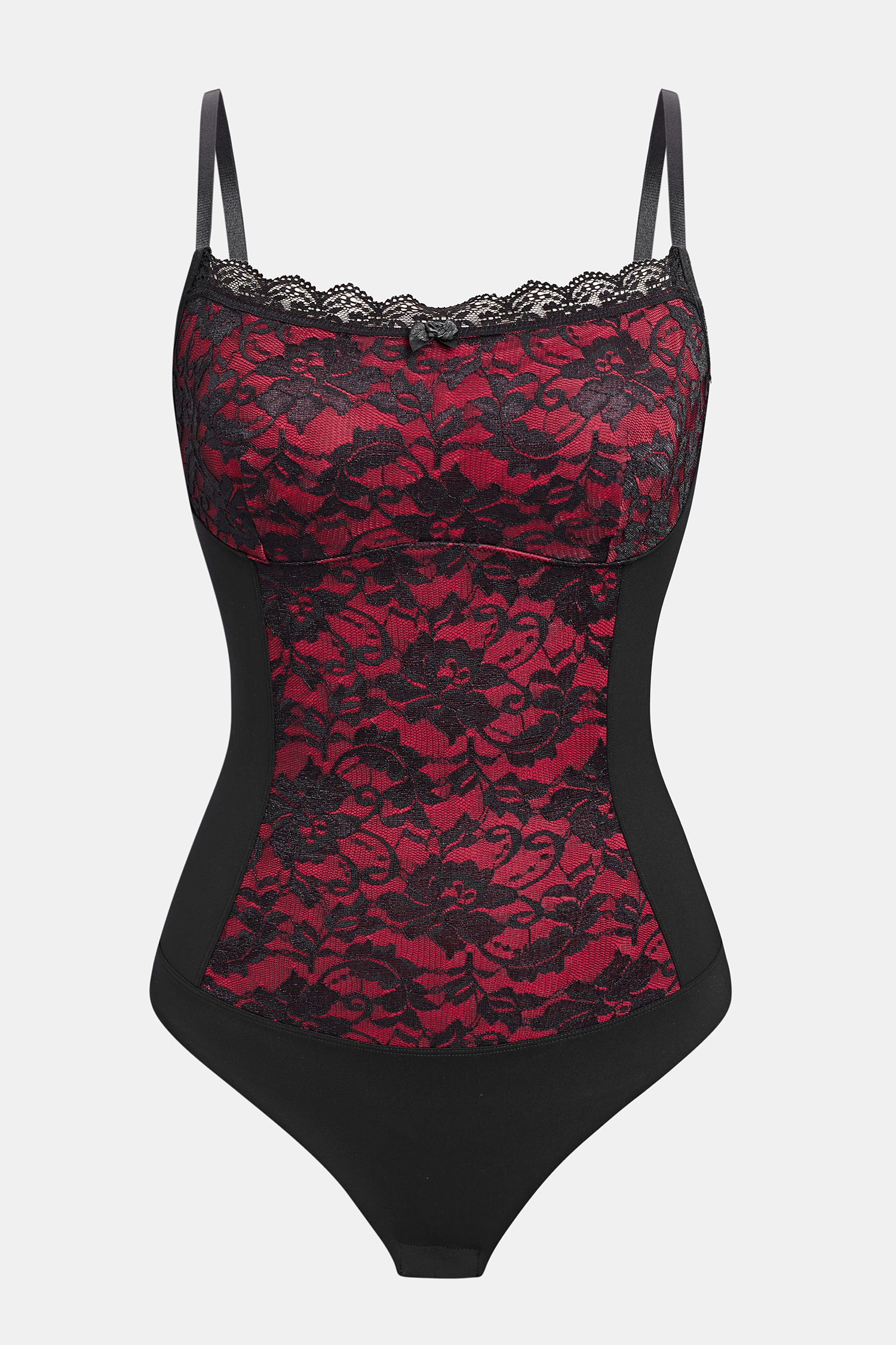 Deep Rose Lace Shapewear Bodysuit