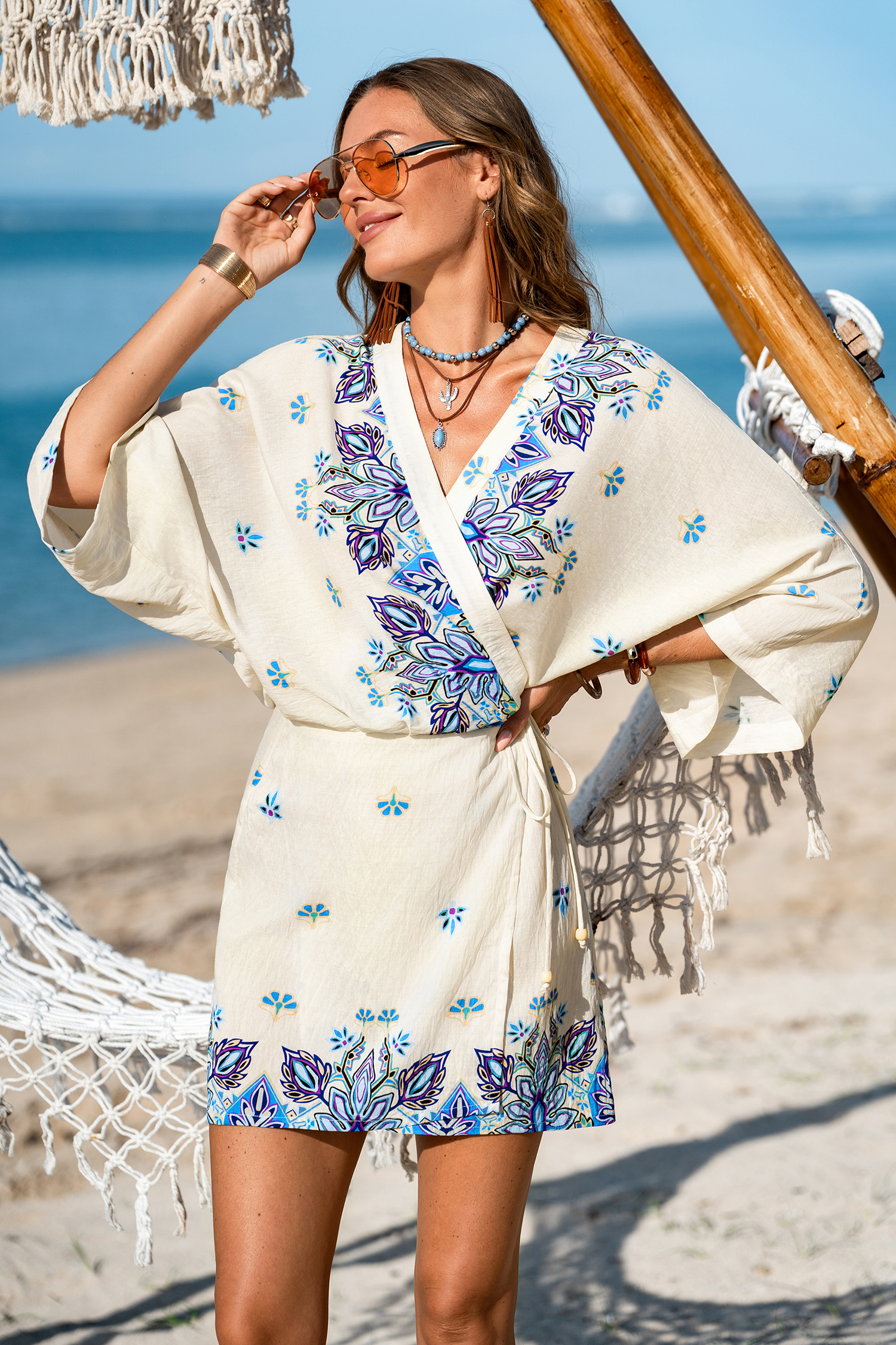 Getaway Mood Ornate Mini Dress