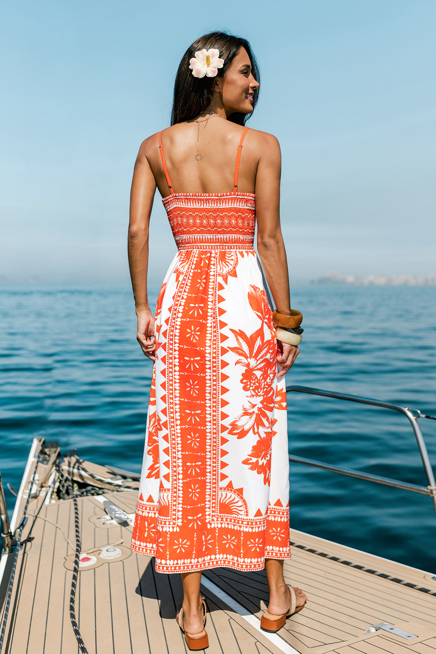 Succesvolle bloemen maxi-jurk