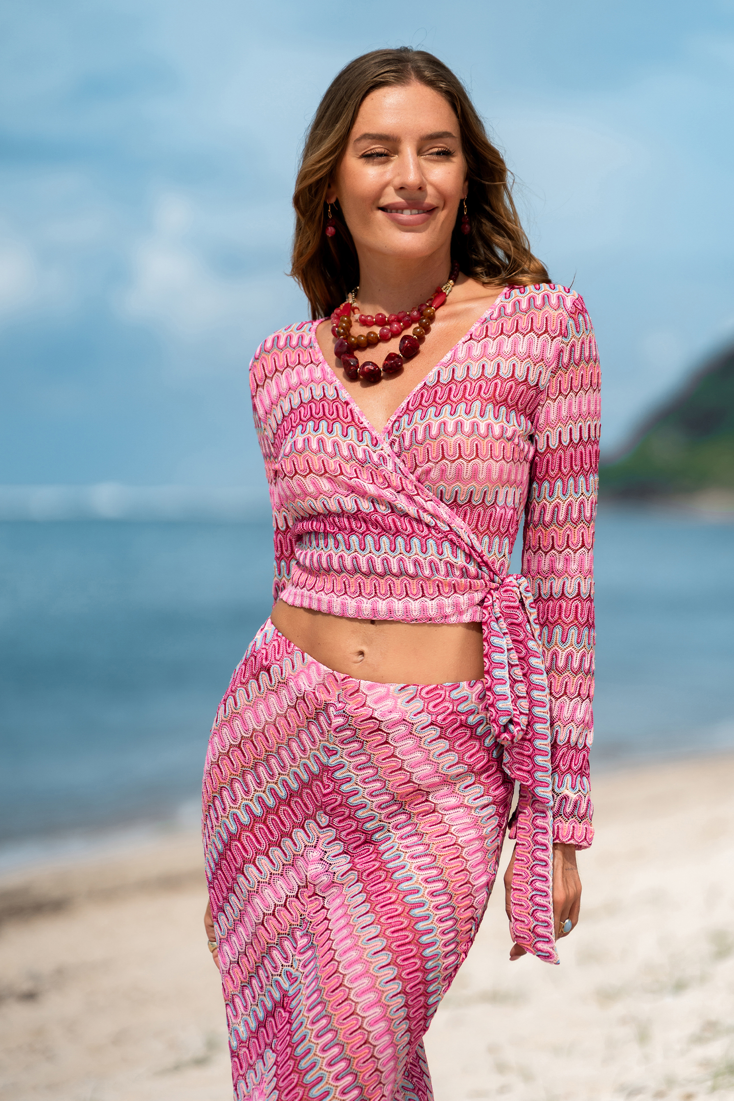 Hot Summer Day Abstract Cover-Up Top