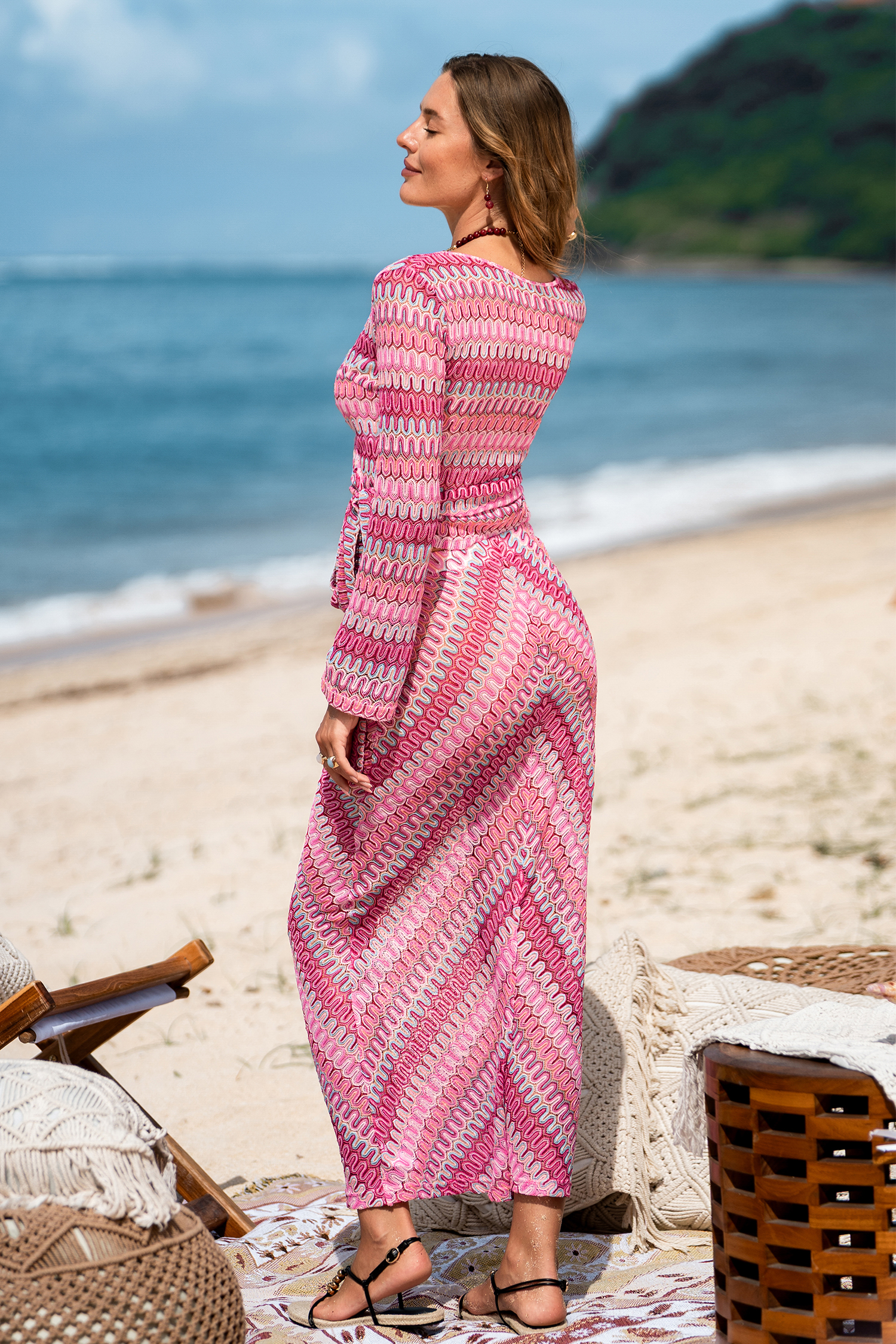 Hot Summer Day Abstract Cover-Up Top