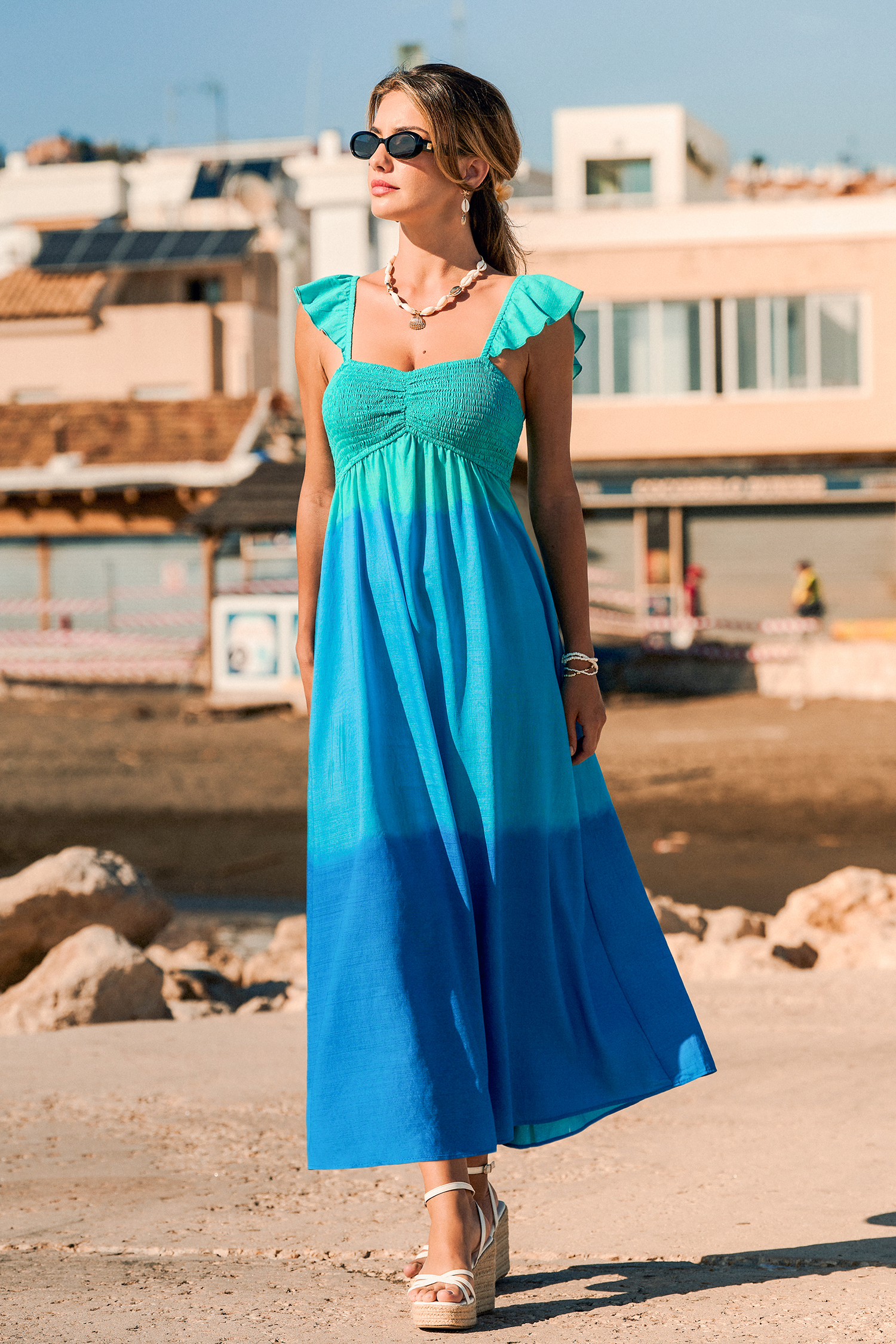 On a Journey Ombre Maxi Dress