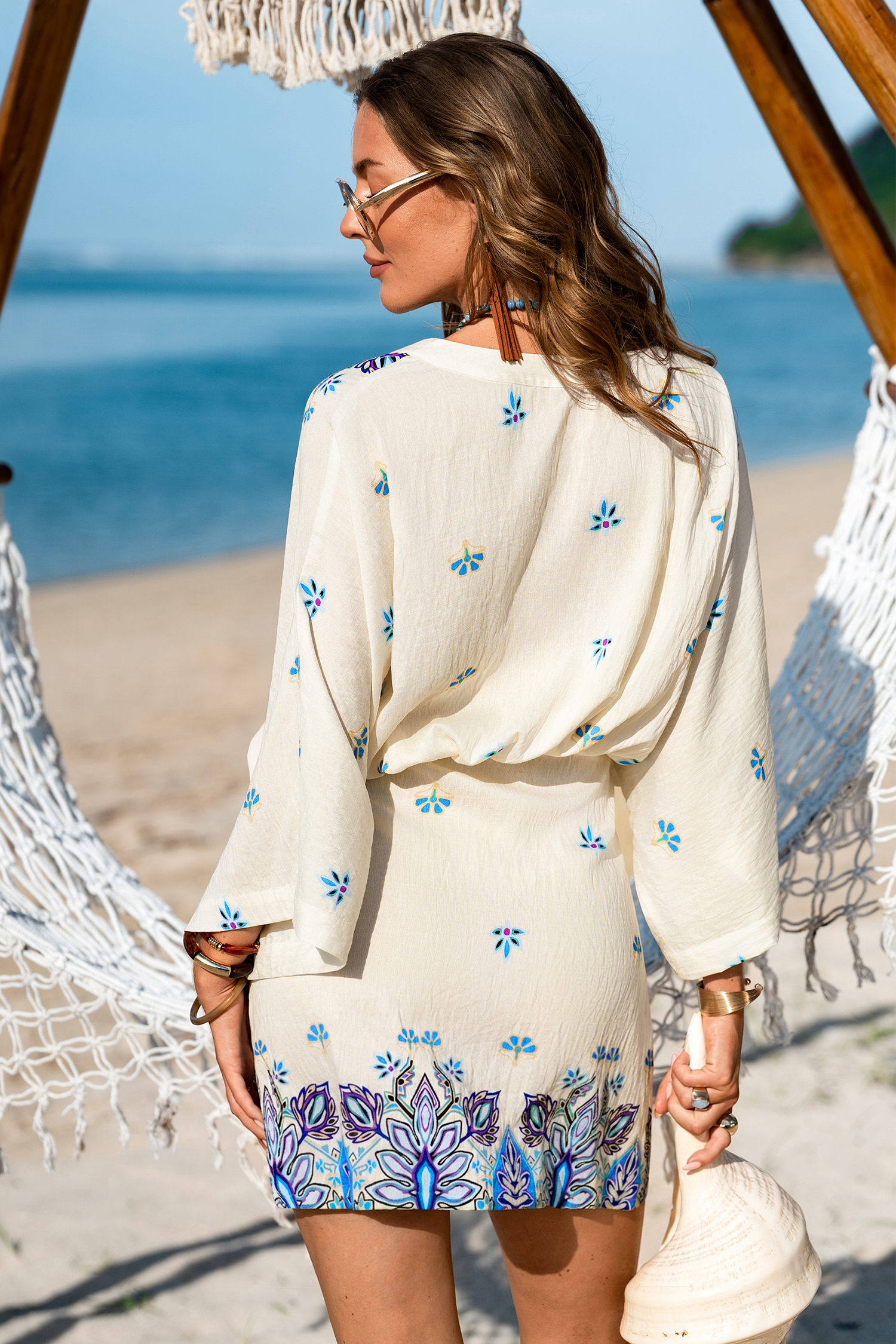 Getaway Mood Ornate Mini Dress