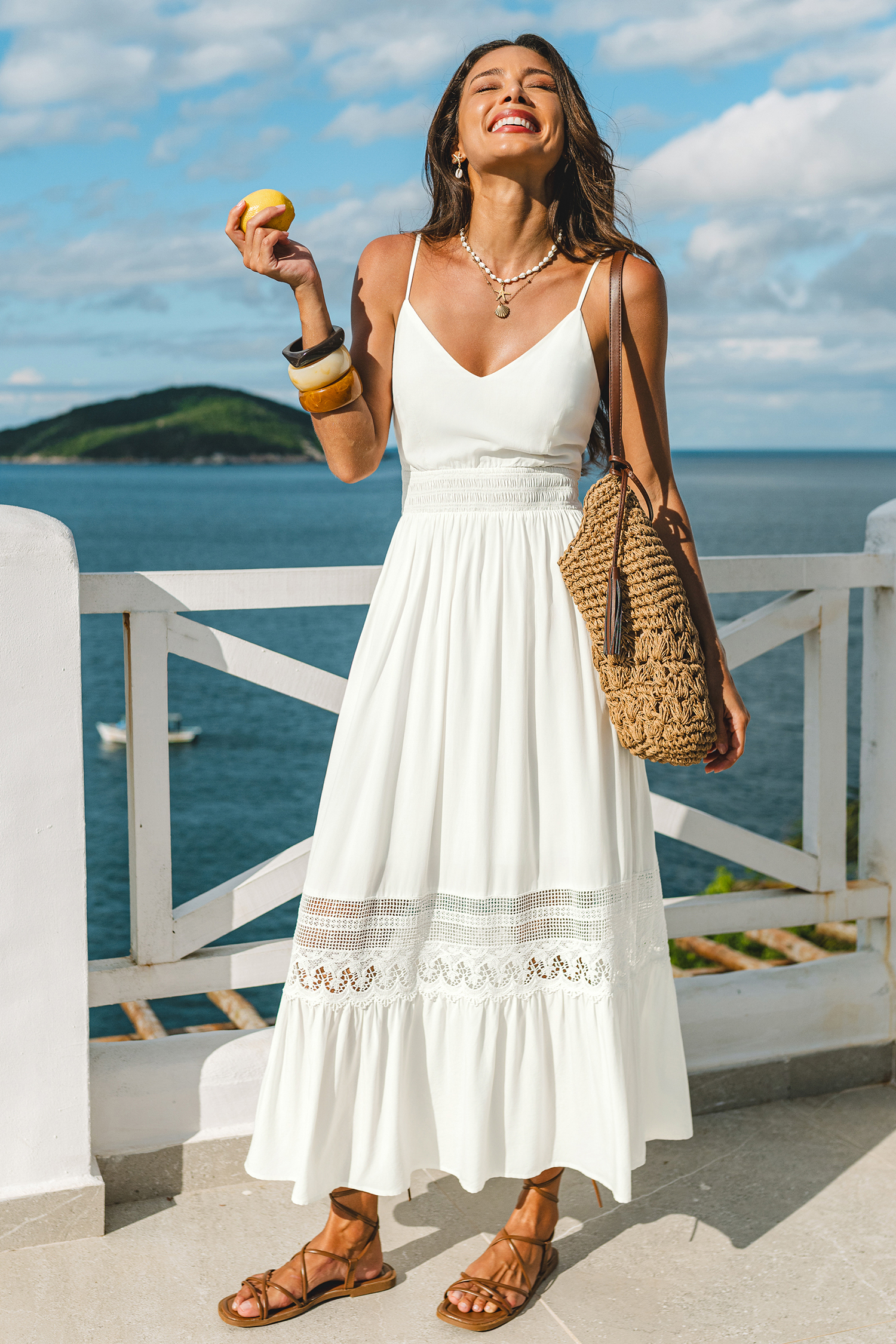 Breathtaking White Maxi Dress