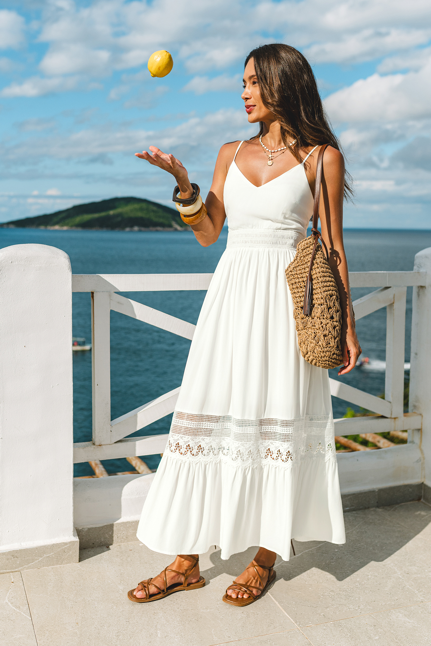 Breathtaking White Maxi Dress