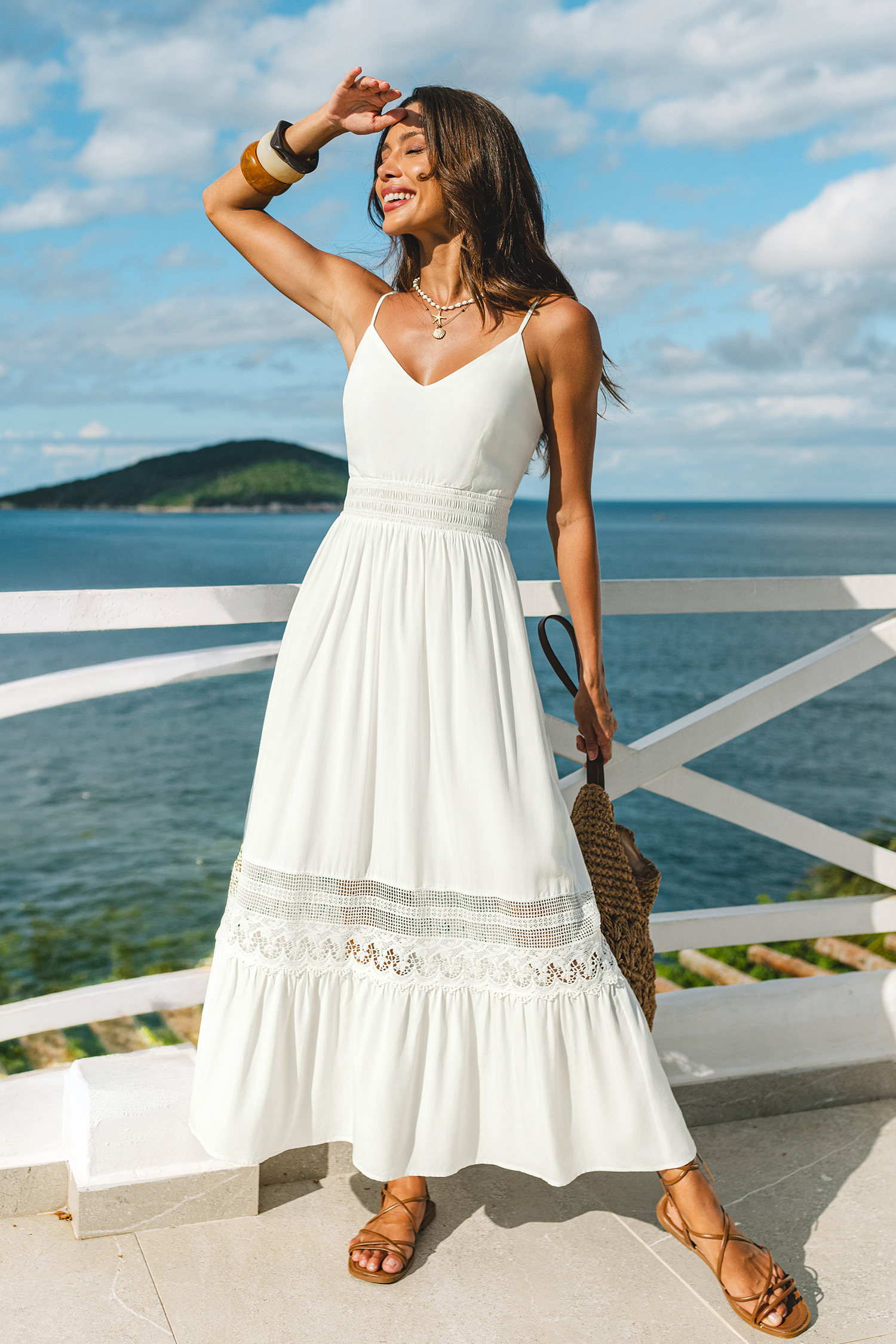 Breathtaking White Maxi Dress