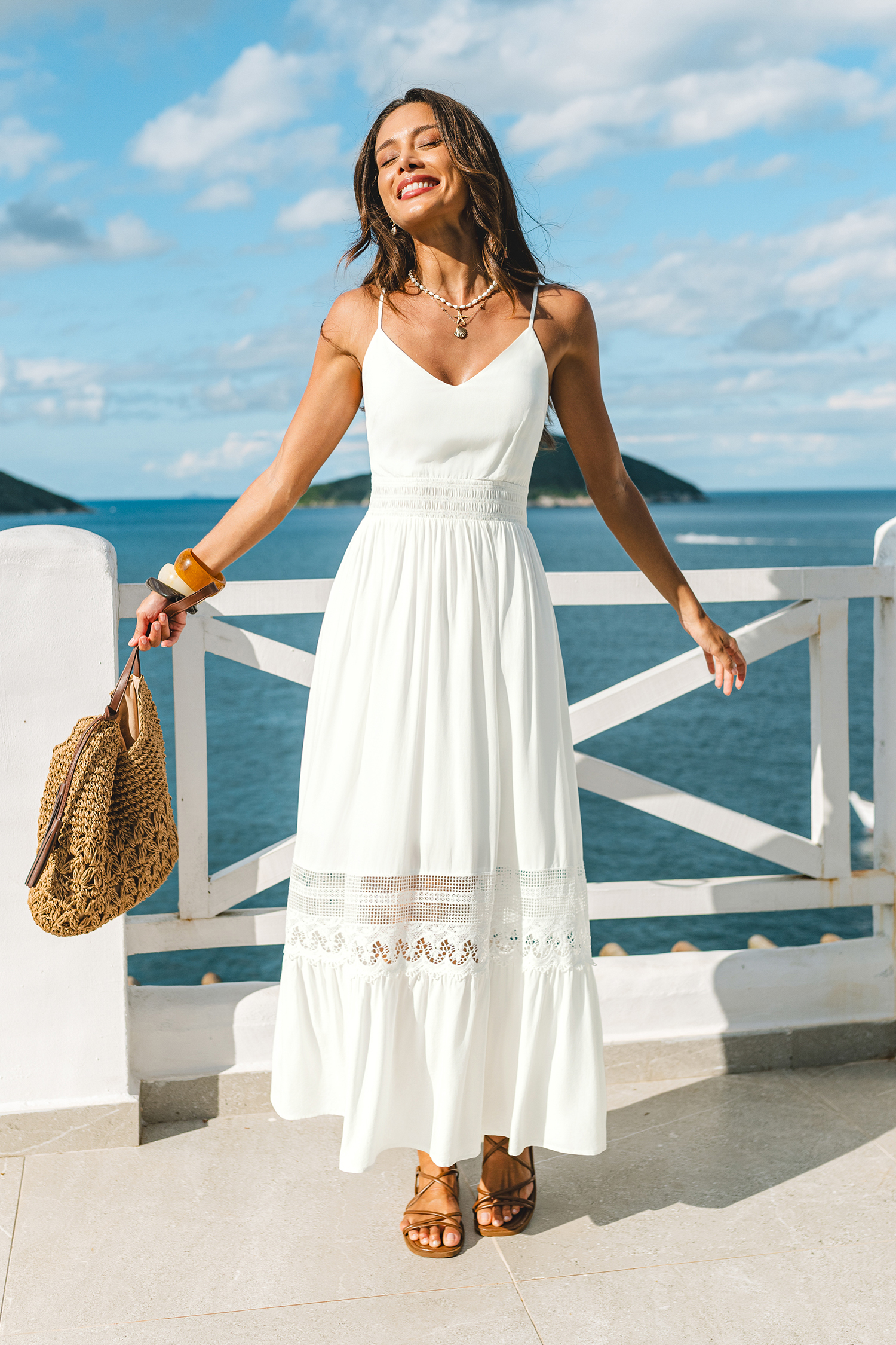 Breathtaking White Maxi Dress