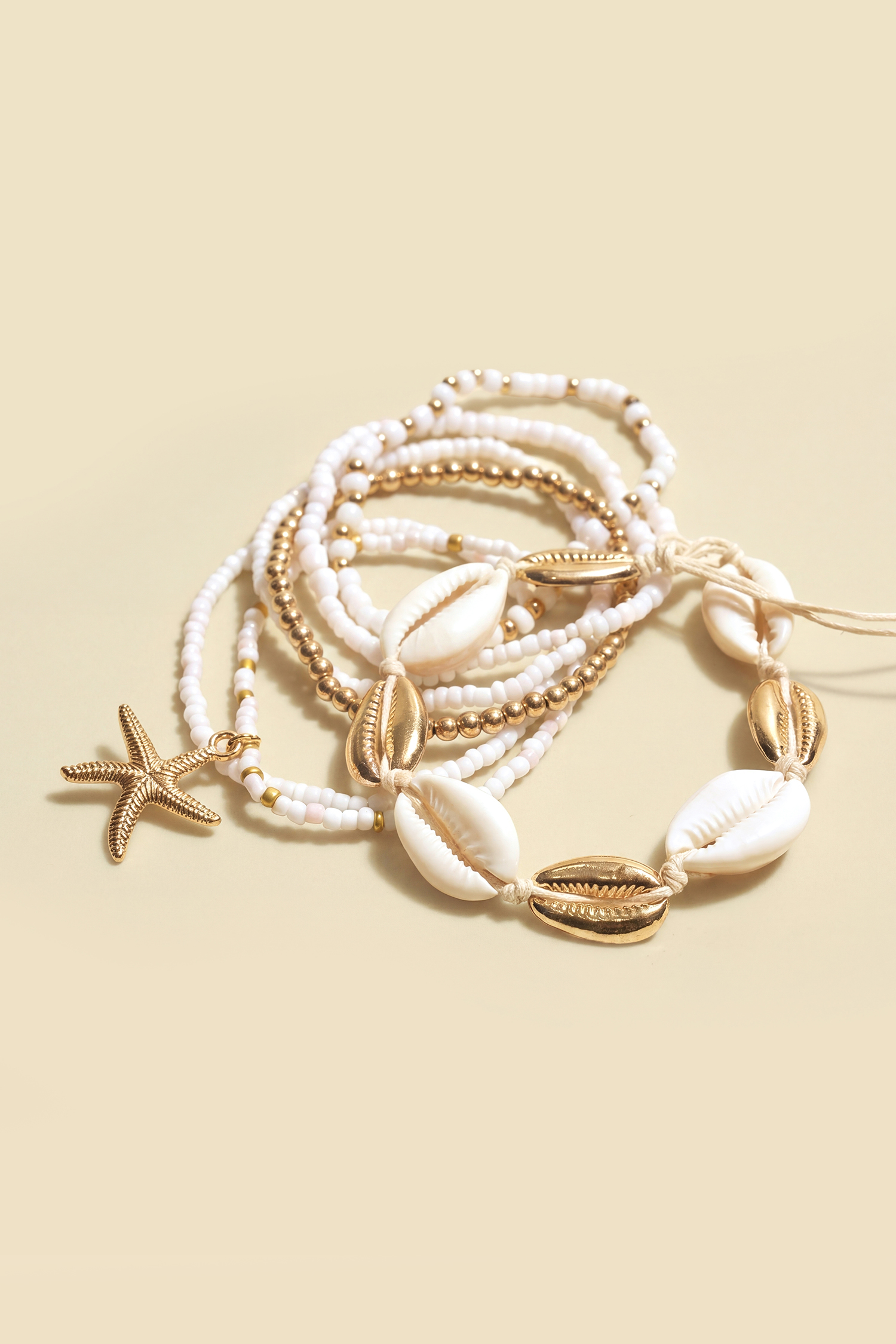 Beach Weekend Beaded Anklet Set