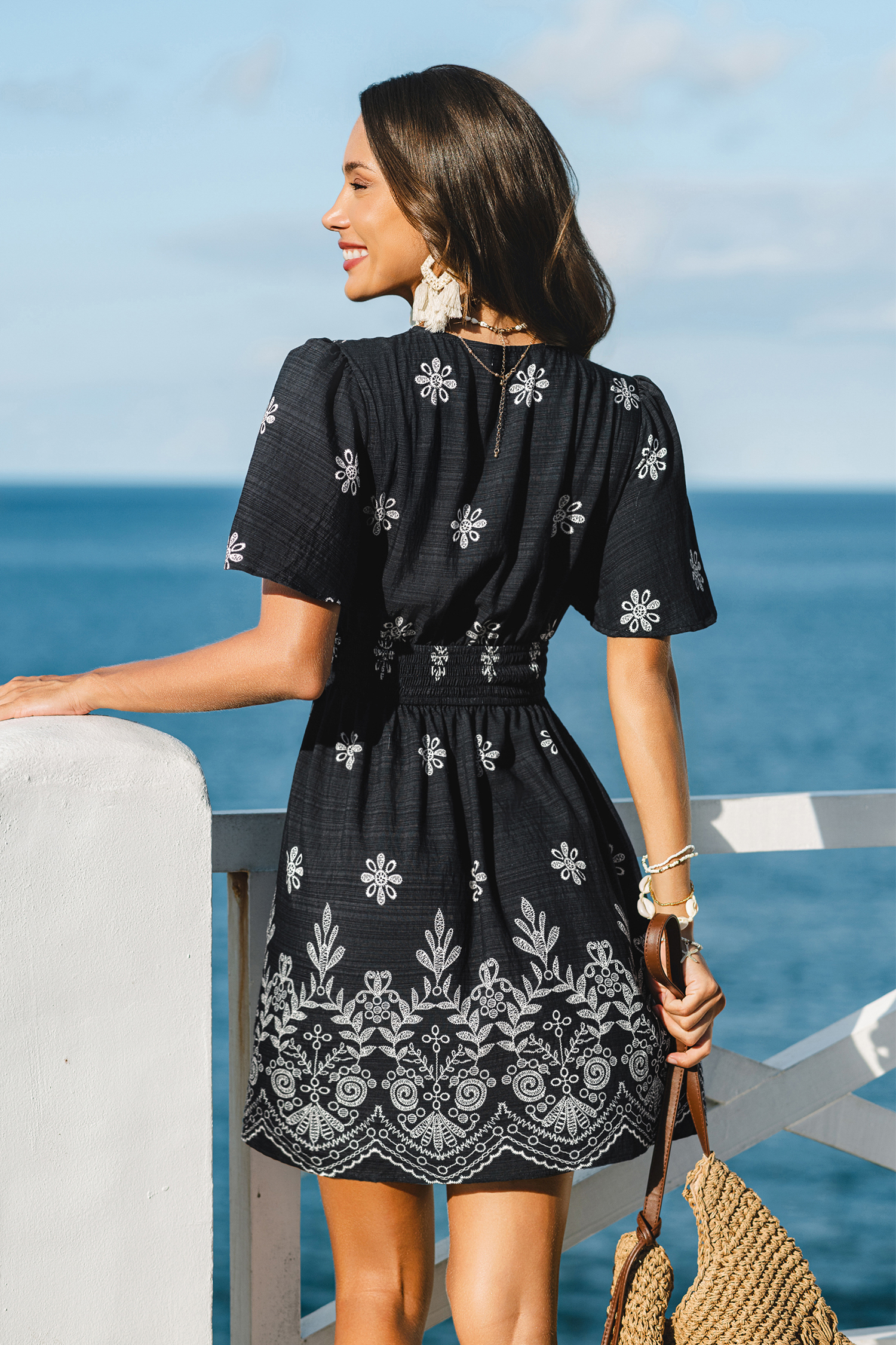 Bella Rose Floral Mini Dress