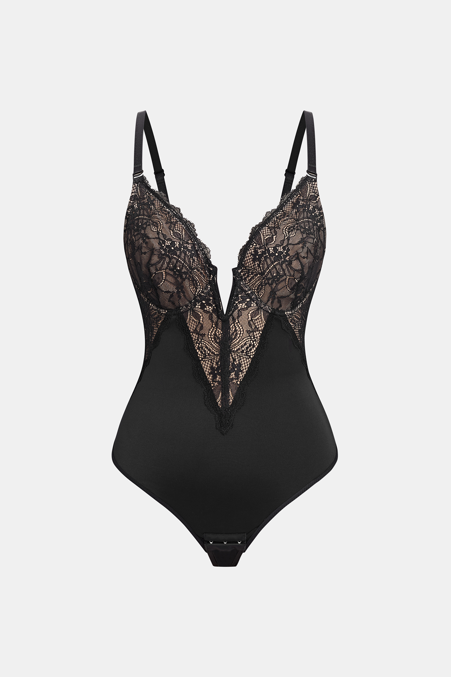 Golden Touch Black Shapewear Bodysuit