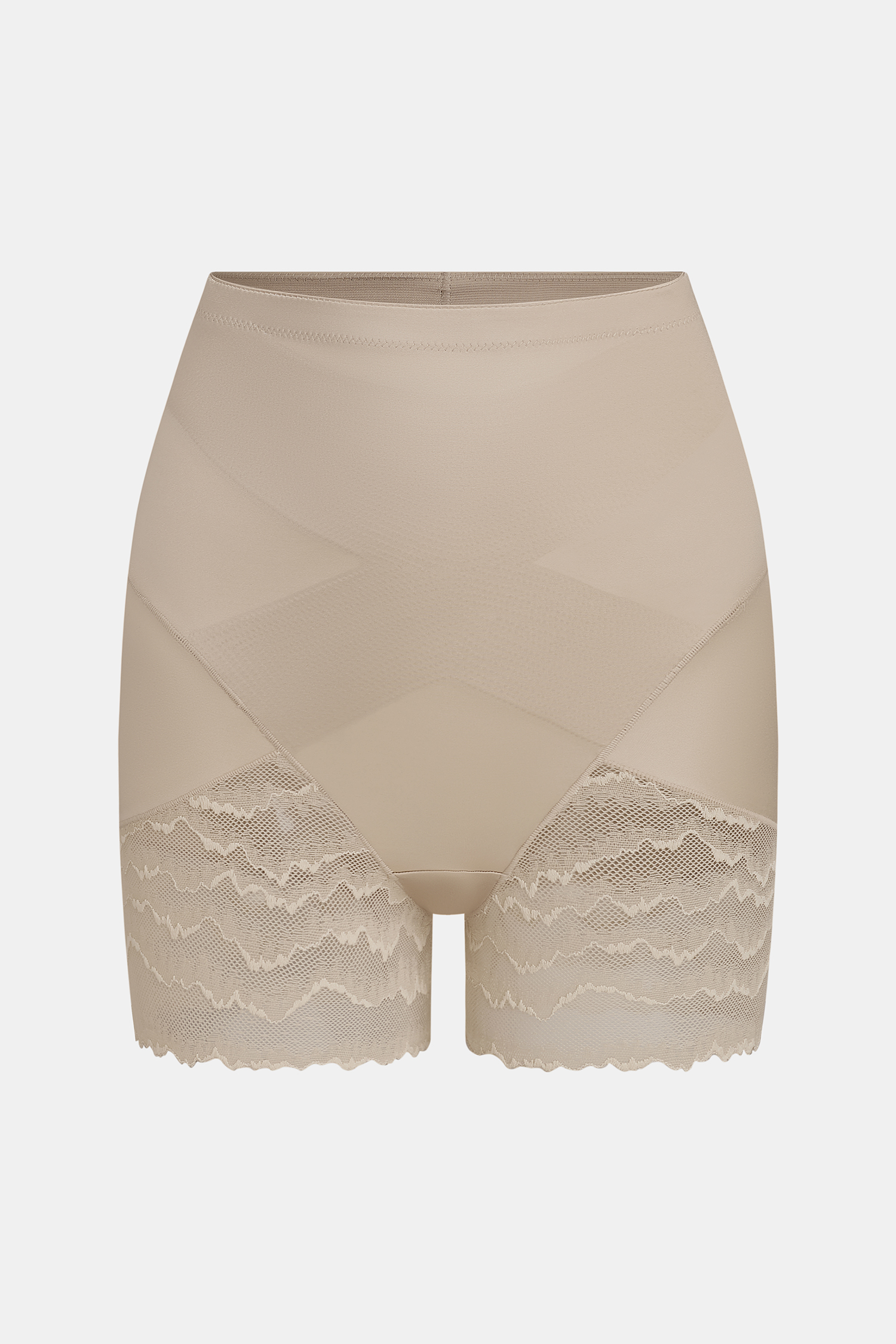 Beiger High-Waist Hüftformender Shapewear-Slip