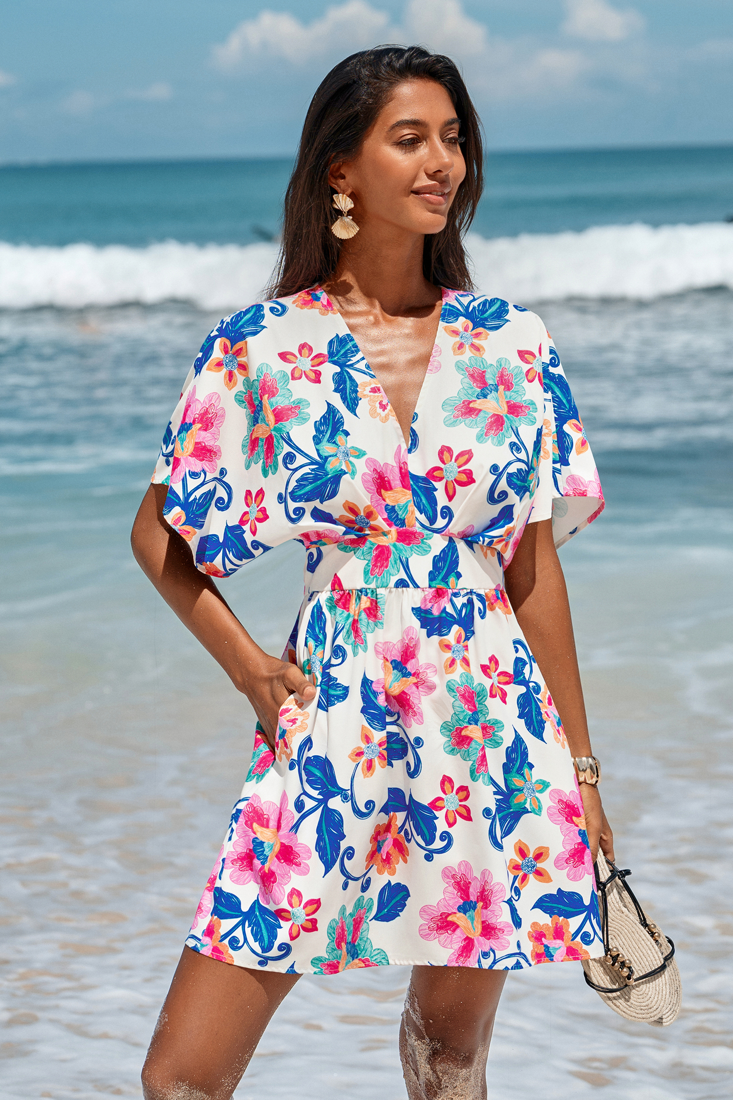 Just Because Floral Mini Dress