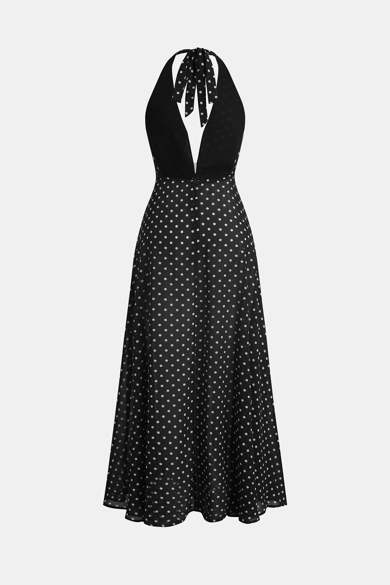 Robe cover up longue col plongeant sans manches