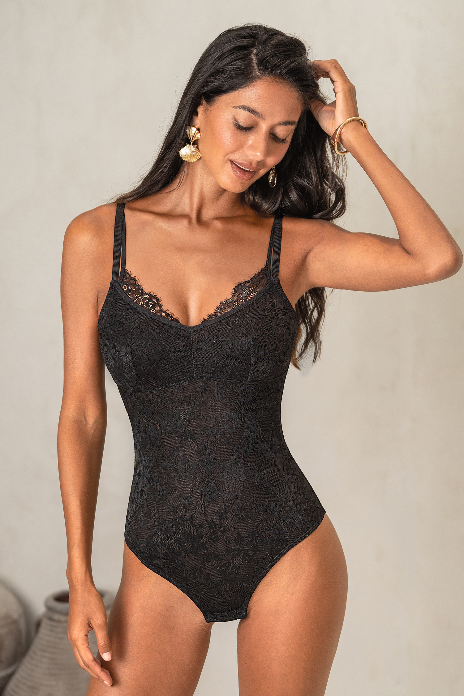 So Daring Black Shapewear Bodysuit