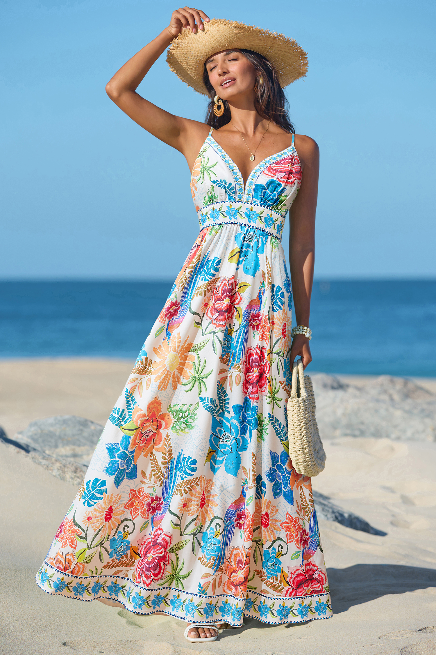 Big Energy Tropical Maxi Dress