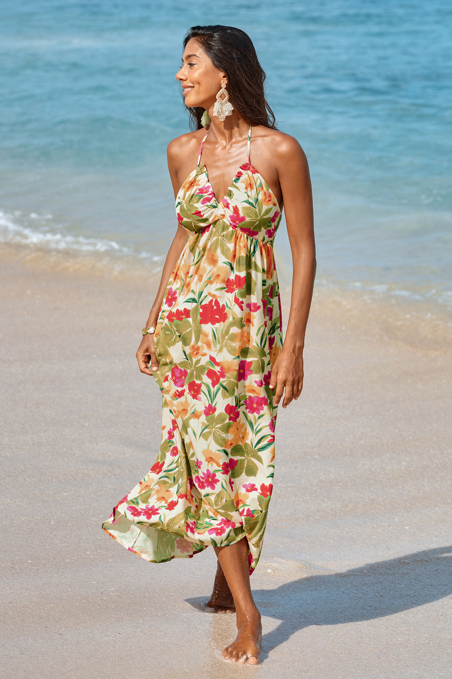 Stay for Sunset Tropical Maxi Dress