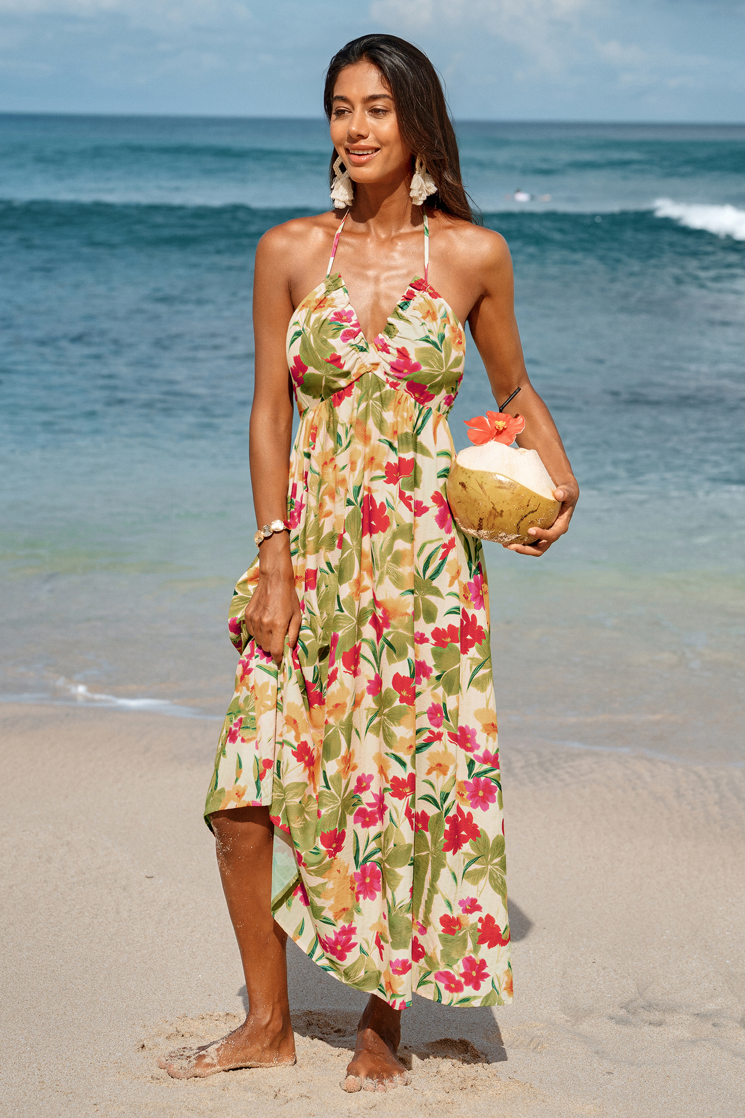 Stay for Sunset Tropical Maxi Dress