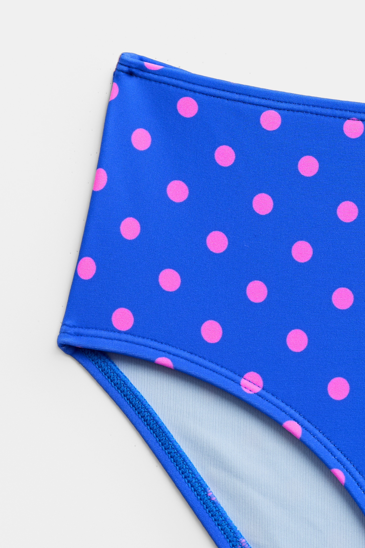Blaues Polka Dot Mädchen-Bikini-Set