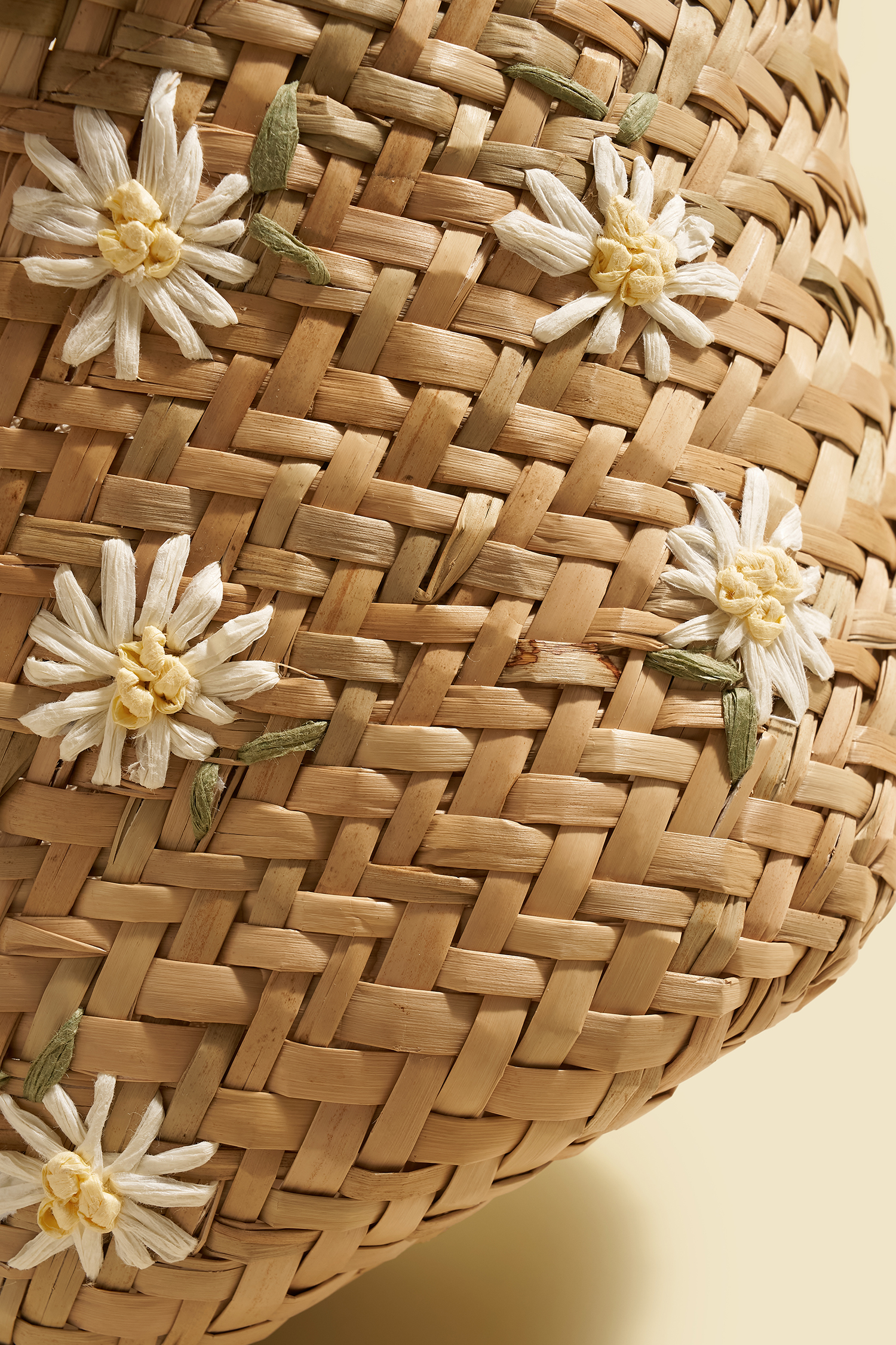 Cesto di fiori Borsa di paglia