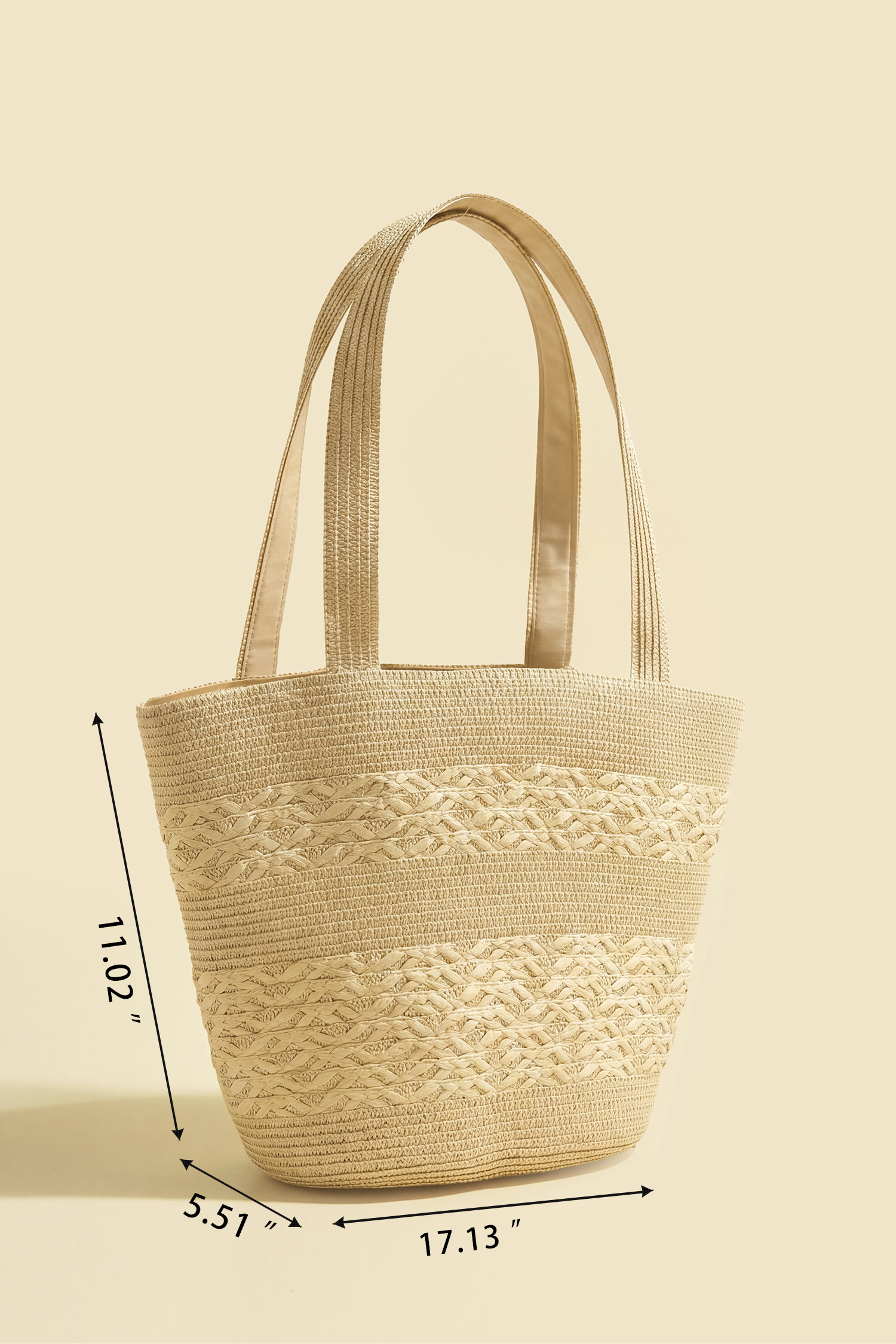 Borsa di paglia Coconut Glow