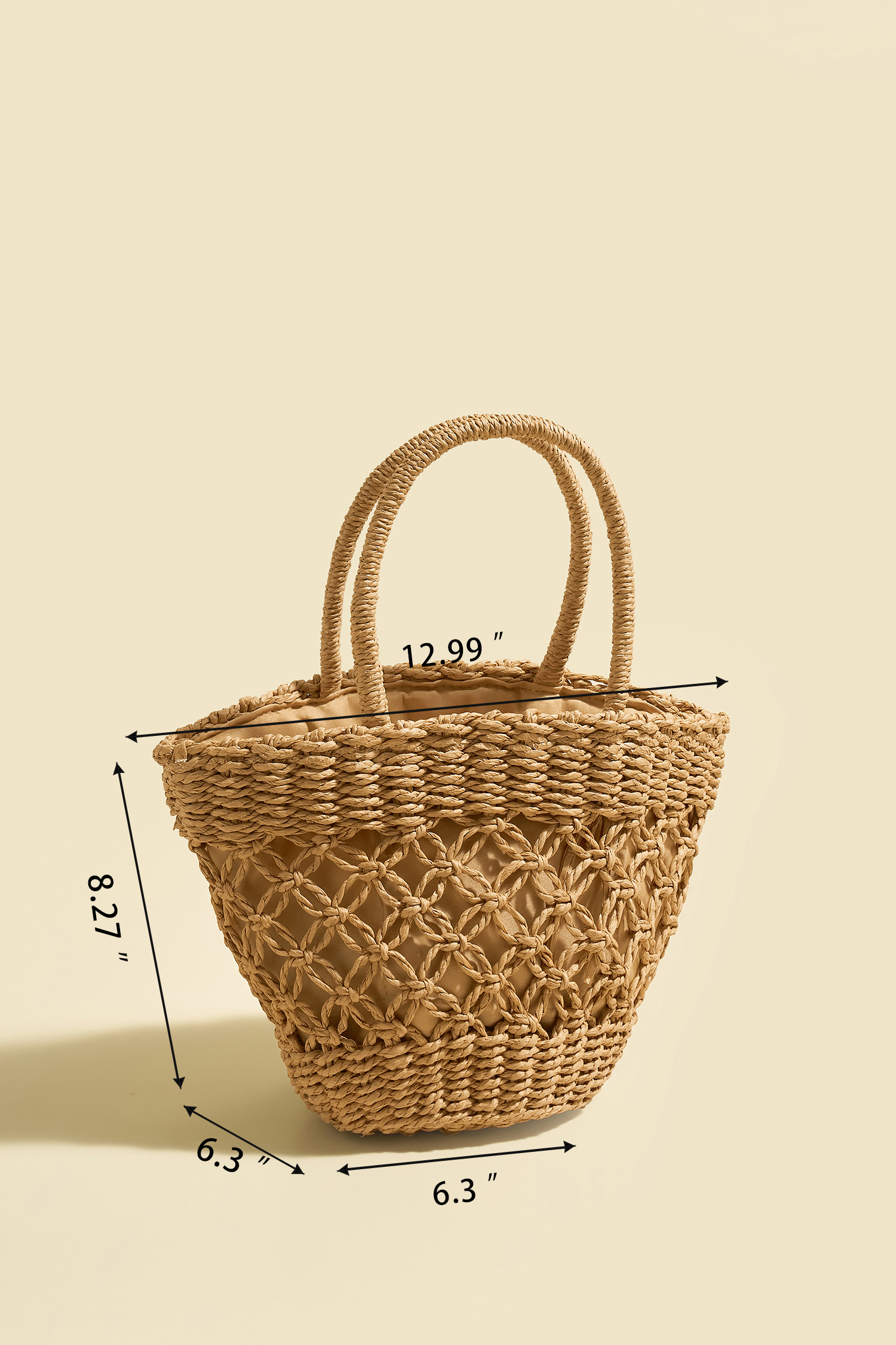 Borsa di paglia imprevedibile